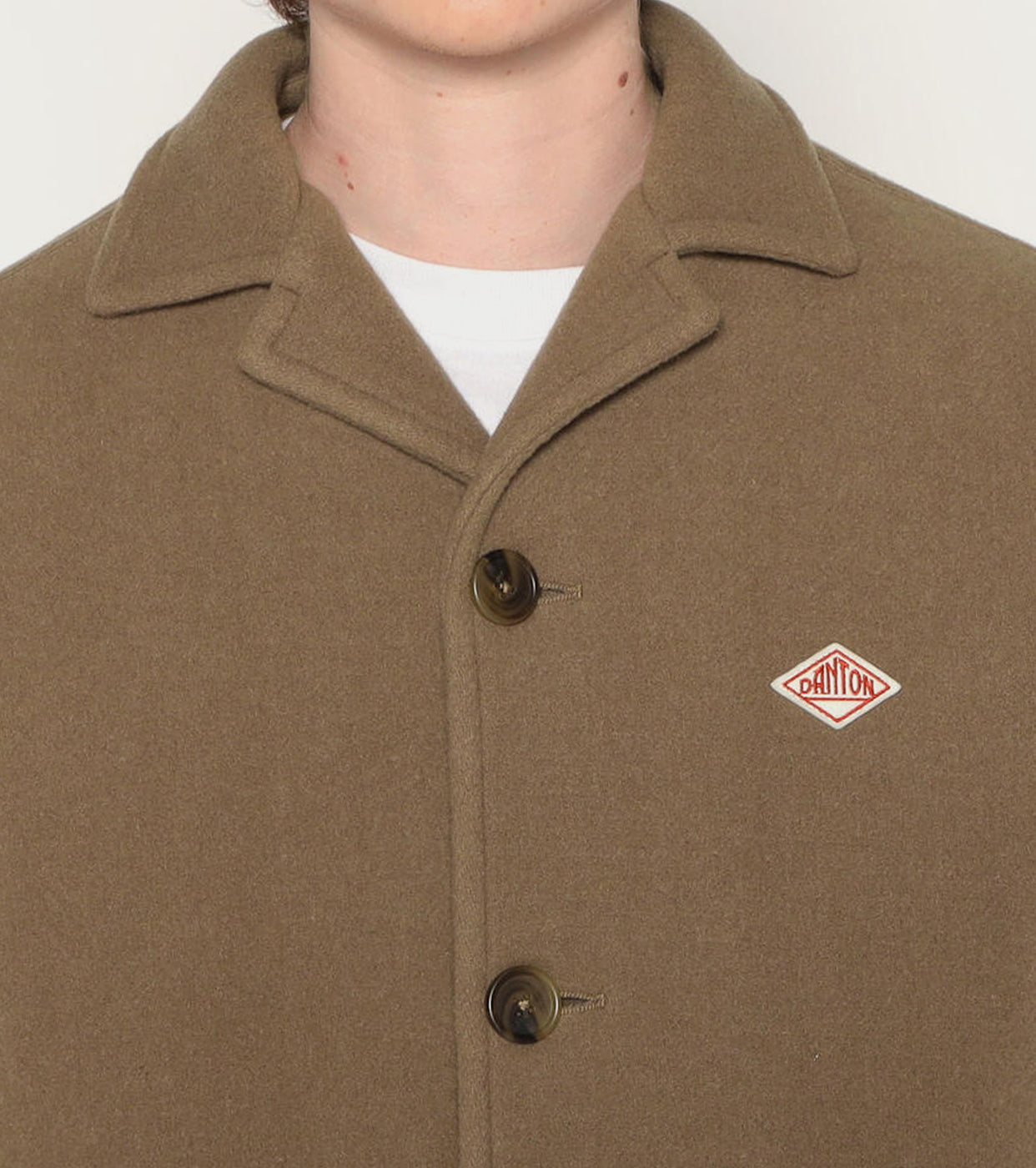 DANTON WOOL MELTON WORK JACKET, Beige