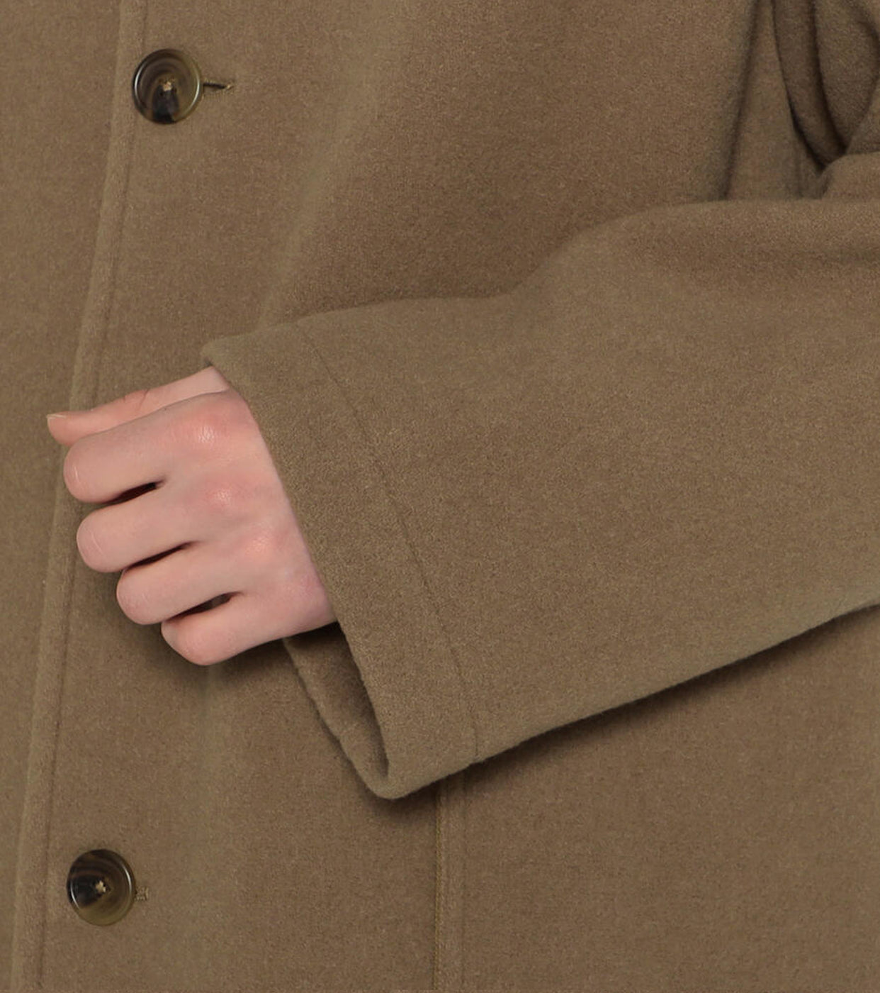 DANTON WOOL MELTON WORK JACKET, Beige