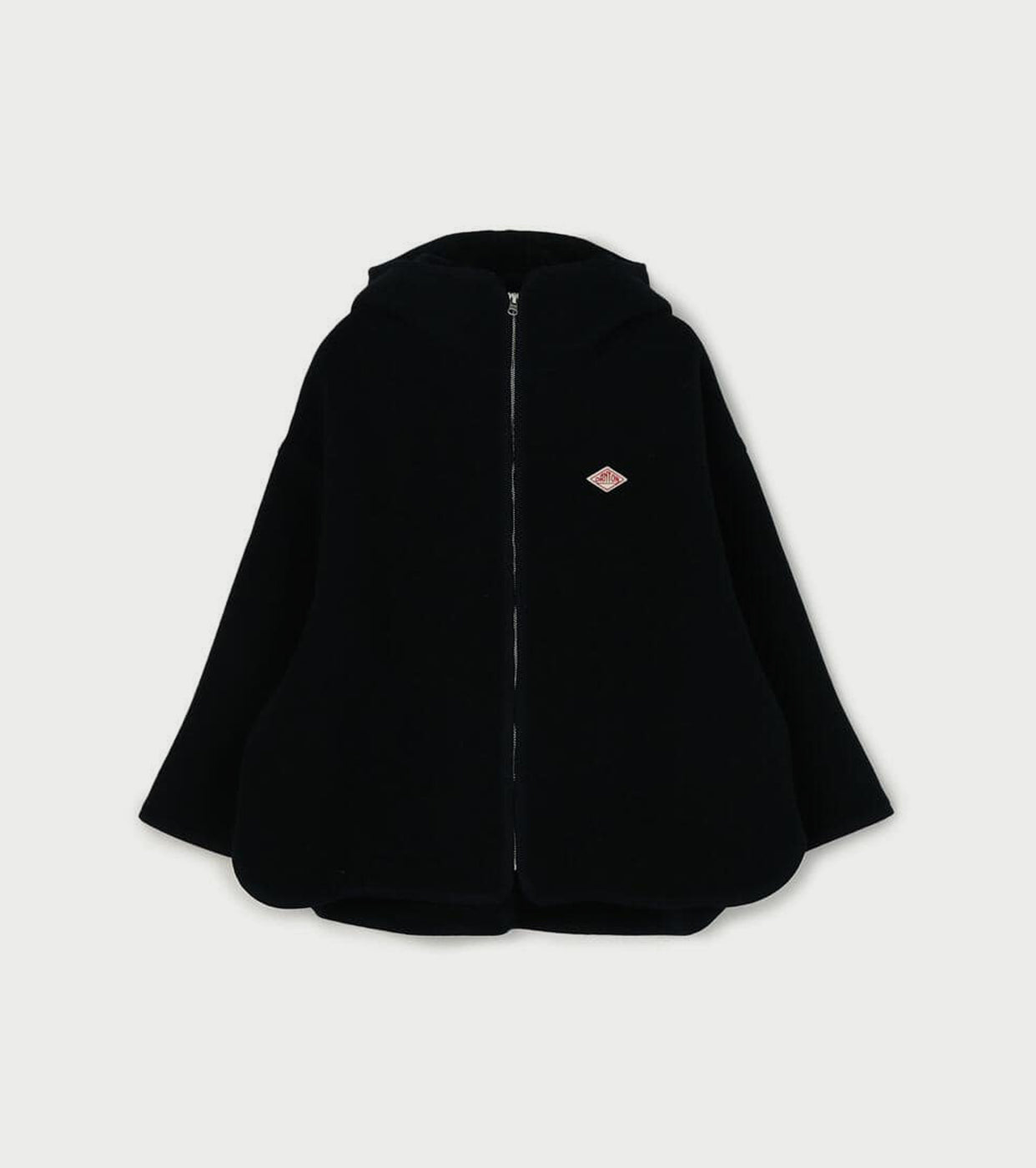 DANTON ウール メルトン フーデッド ジャケット, Dark Navy