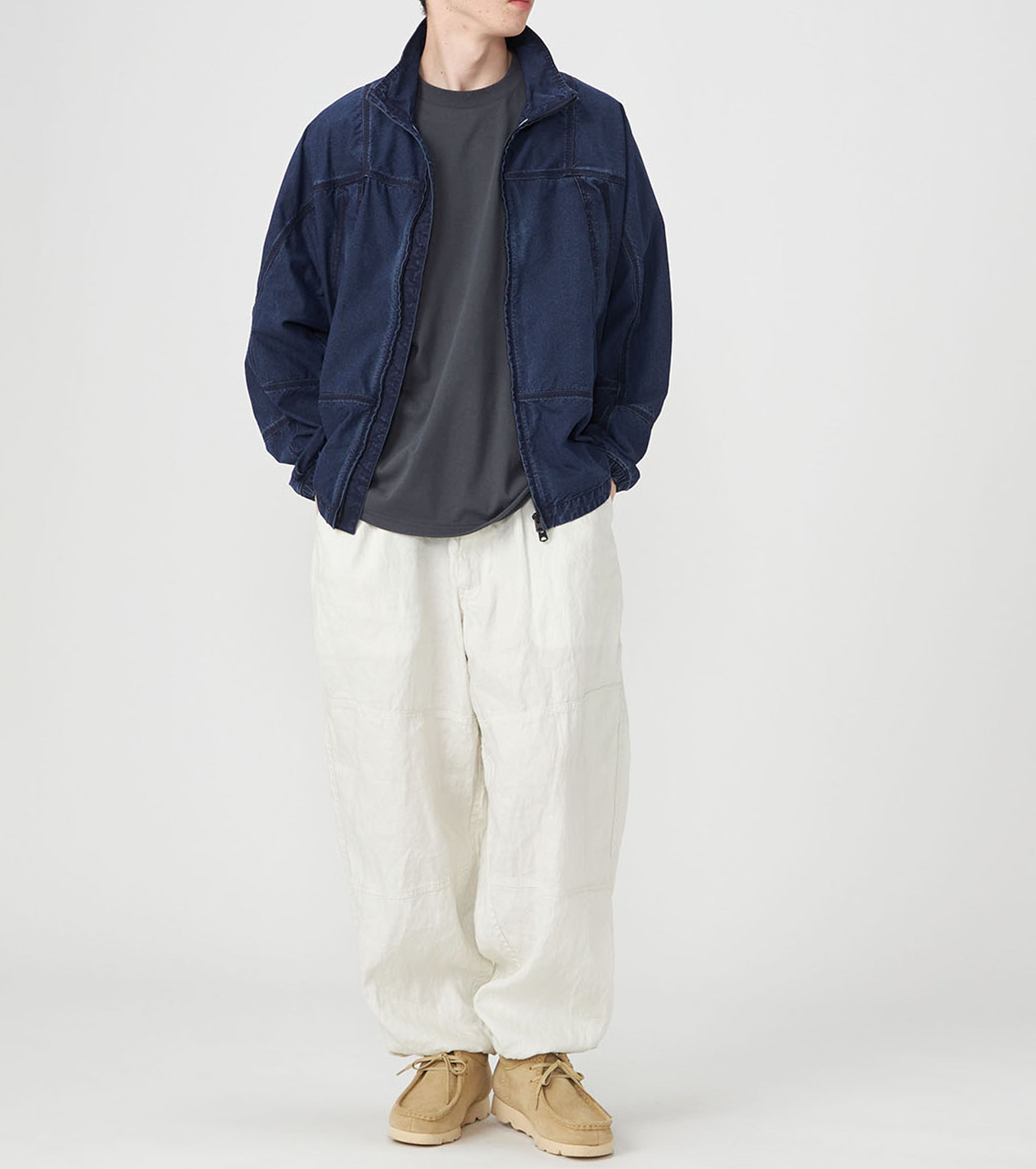 コットン ナイロン ウェザー マウンテン ウィンド ジャケット , Indigo