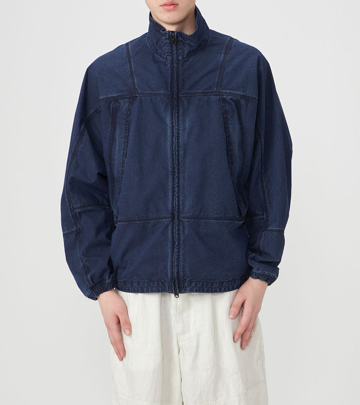コットン ナイロン ウェザー マウンテン ウィンド ジャケット , Indigo