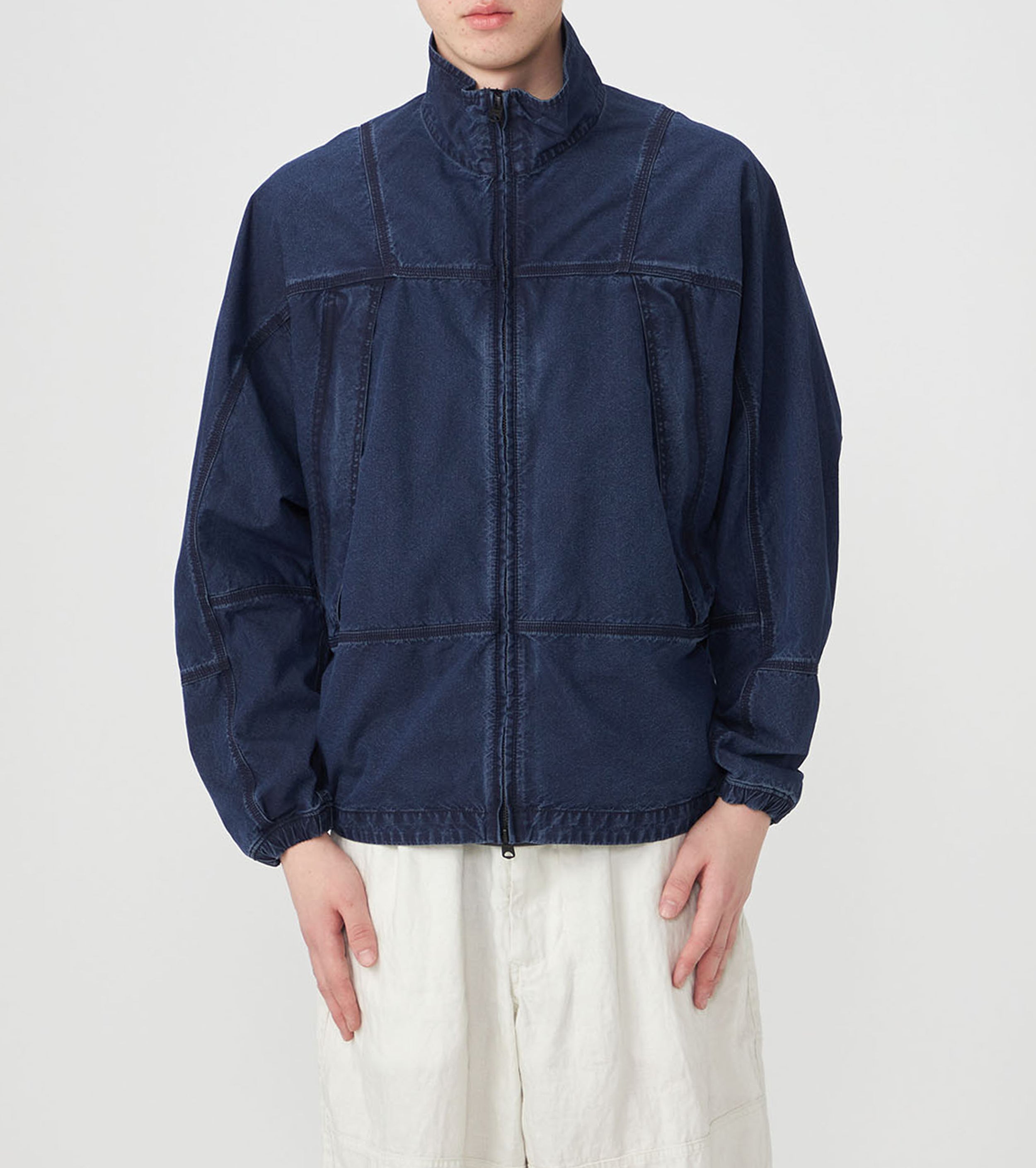 コットン ナイロン ウェザー マウンテン ウィンド ジャケット , Indigo