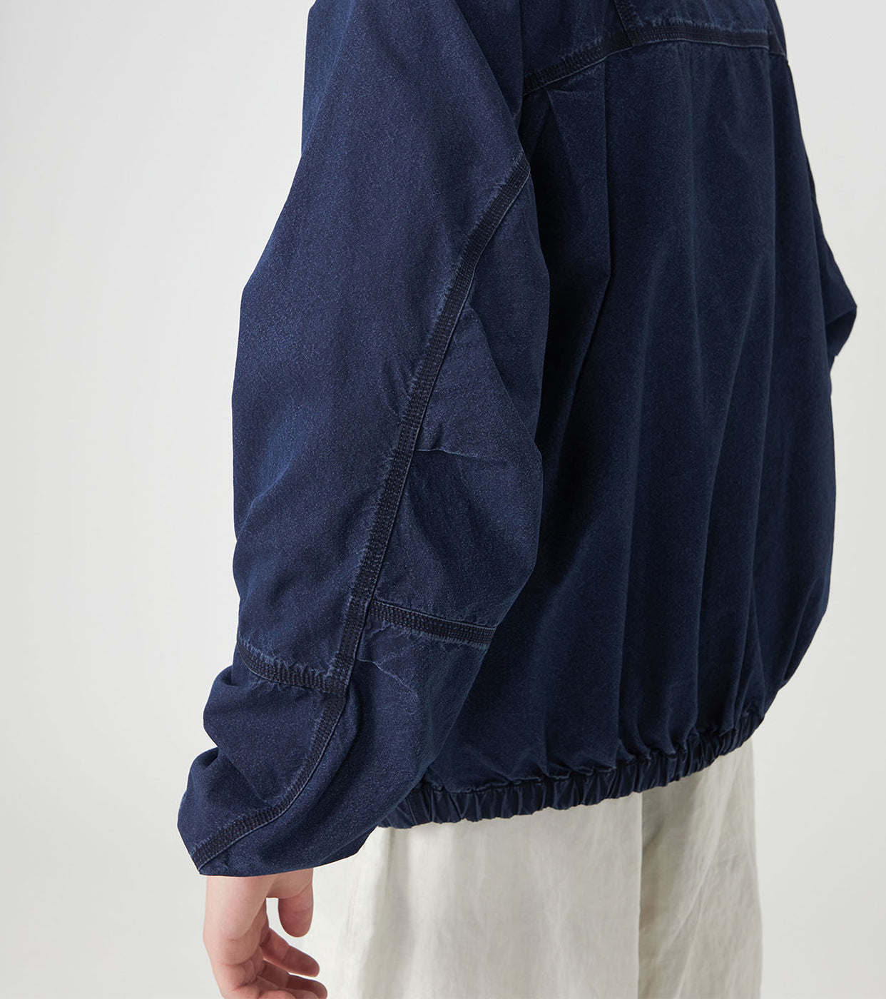 コットン ナイロン ウェザー マウンテン ウィンド ジャケット , Indigo