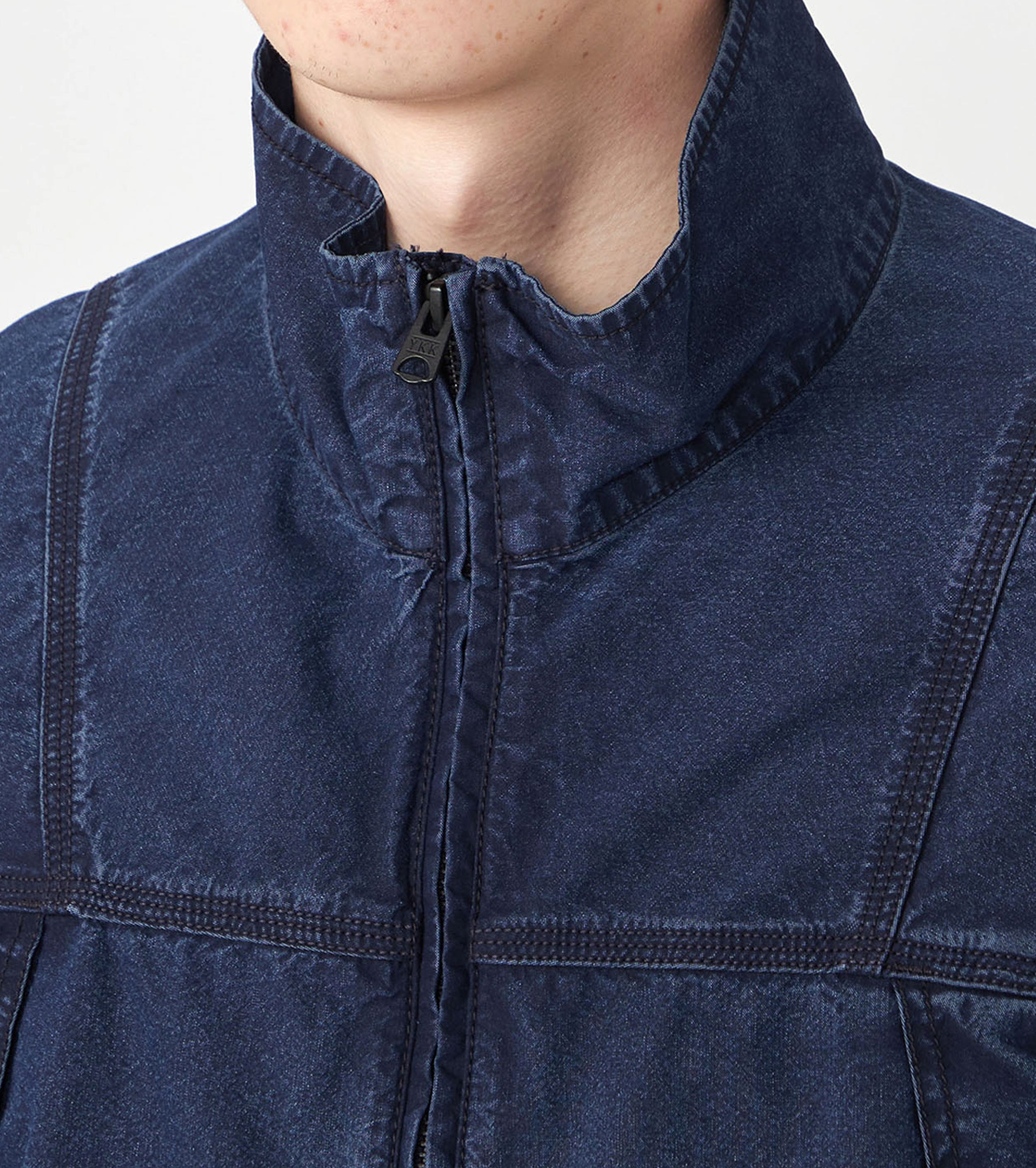 コットン ナイロン ウェザー マウンテン ウィンド ジャケット , Indigo