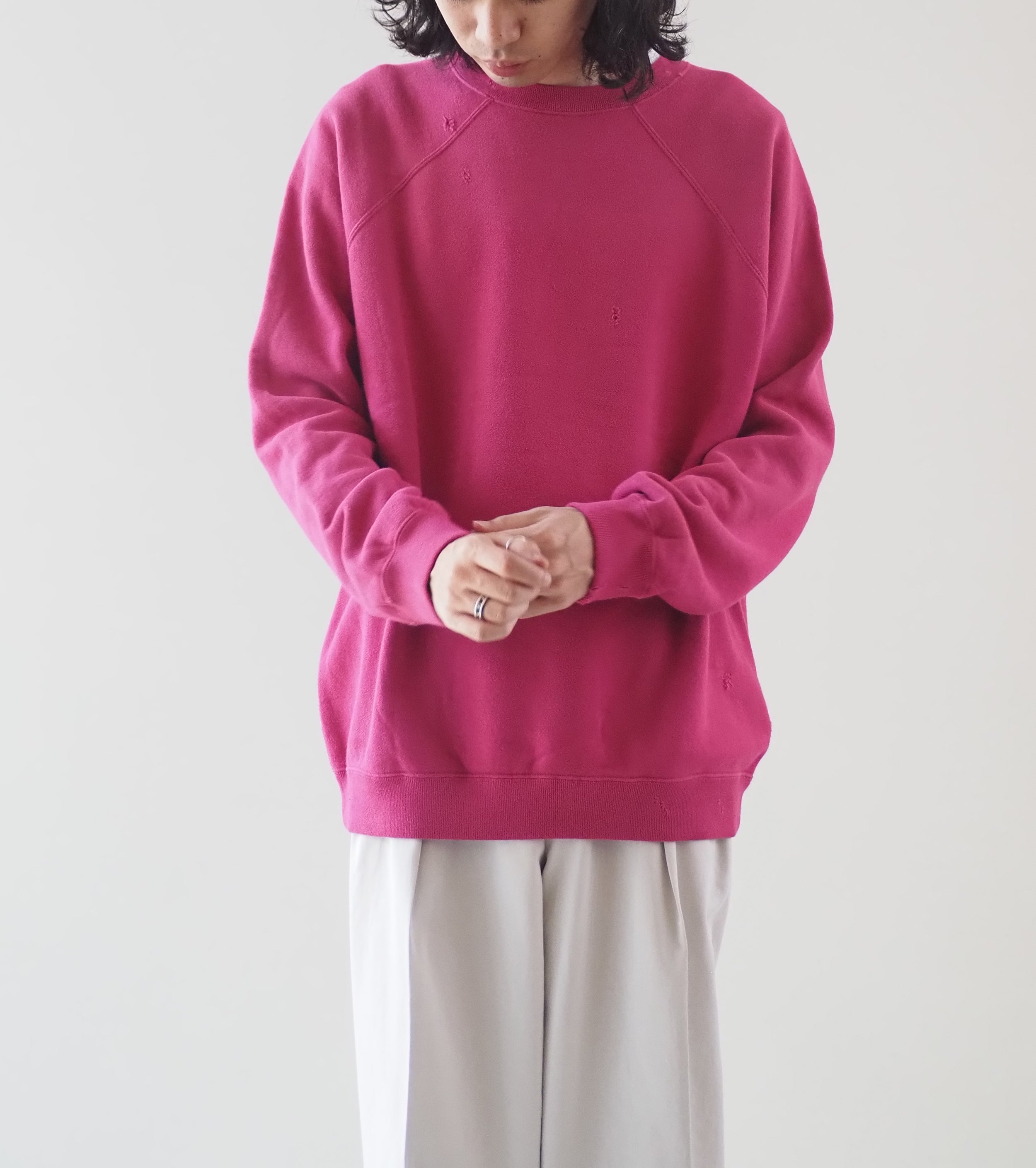 MAATEE＆SONS ヴィンテージ スウェット , Pink