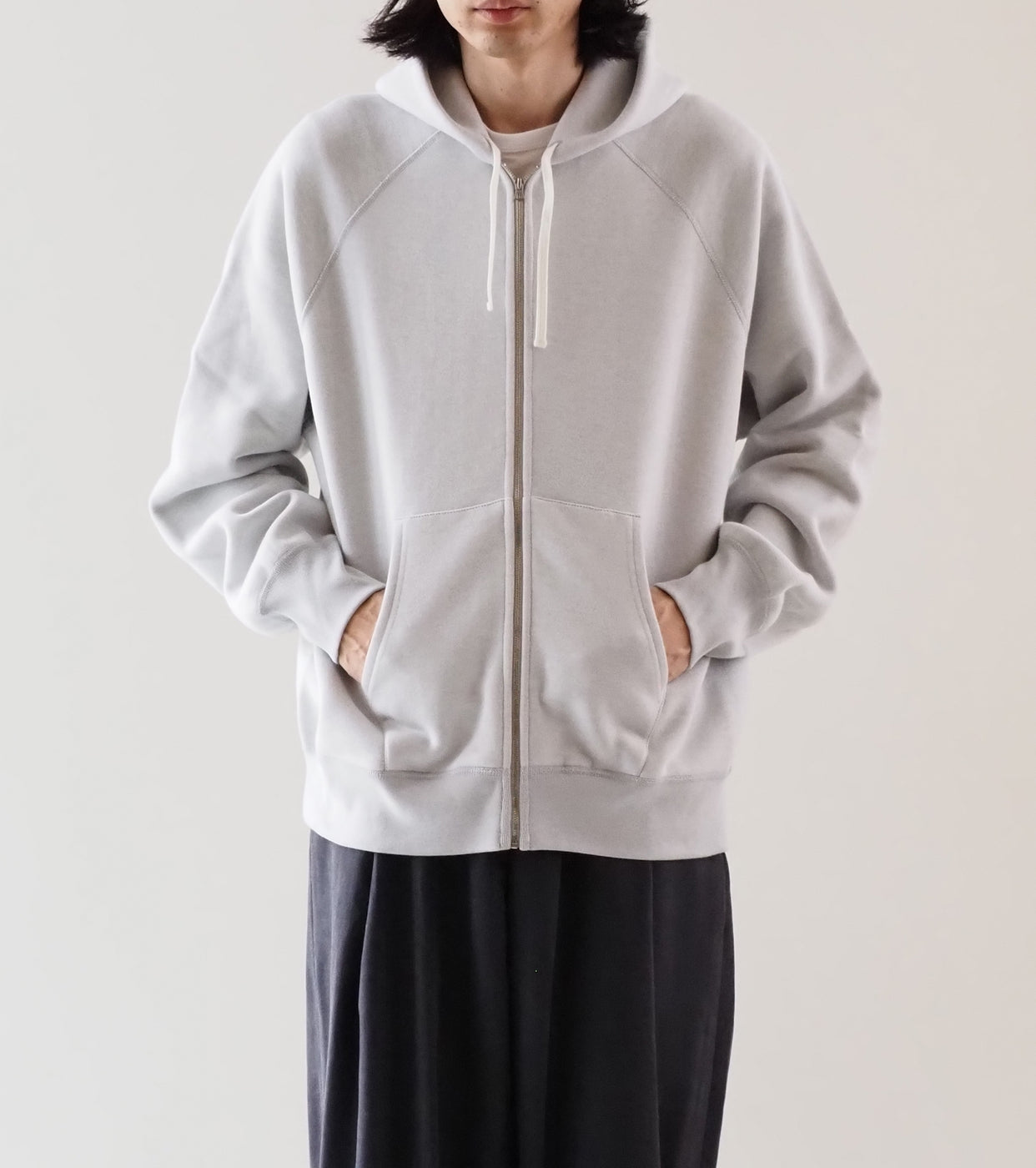 MAATEE＆SONS ジップ パーカ , 晒し杢