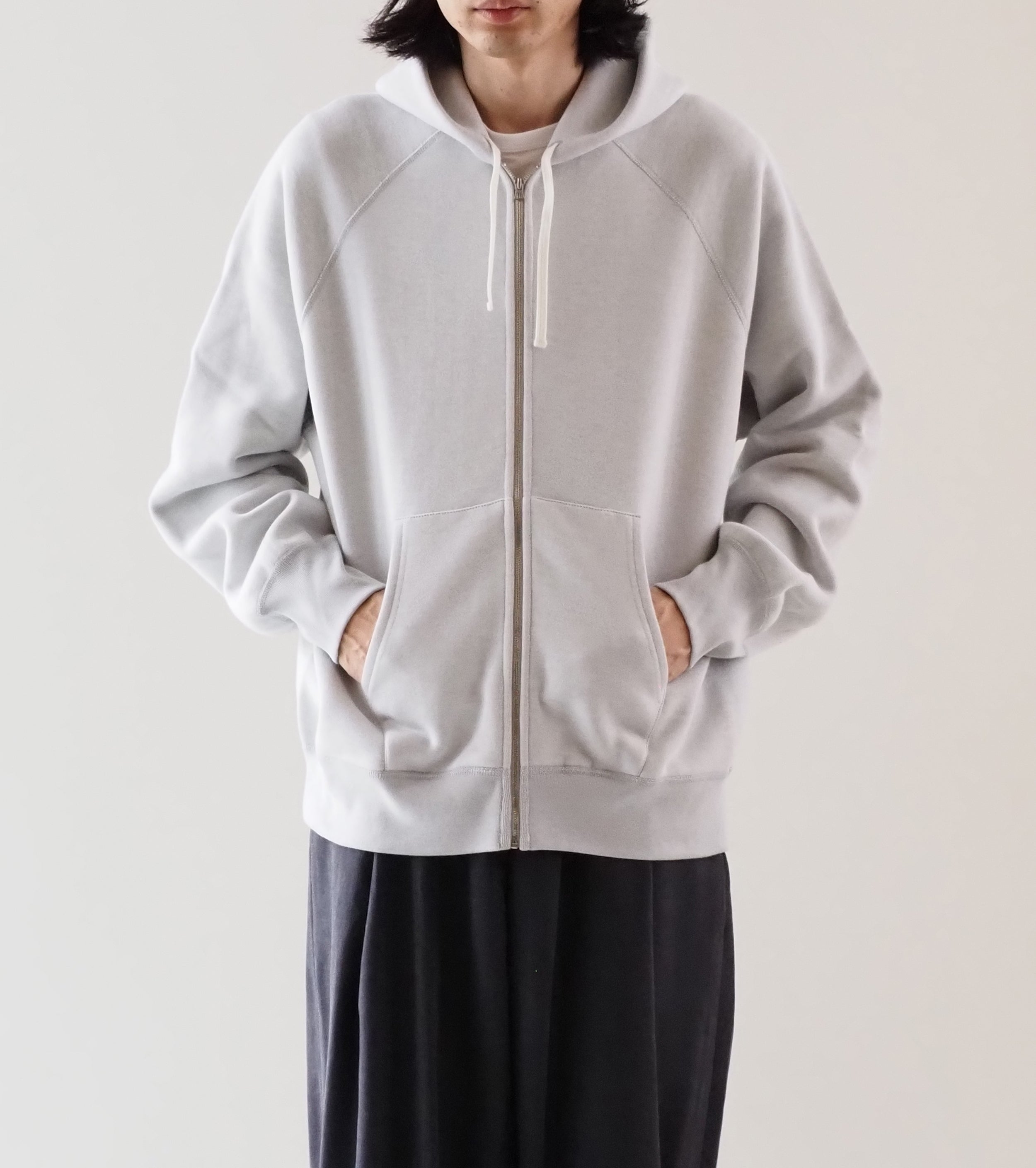 MAATEE＆SONS ジップ パーカ , 晒し杢
