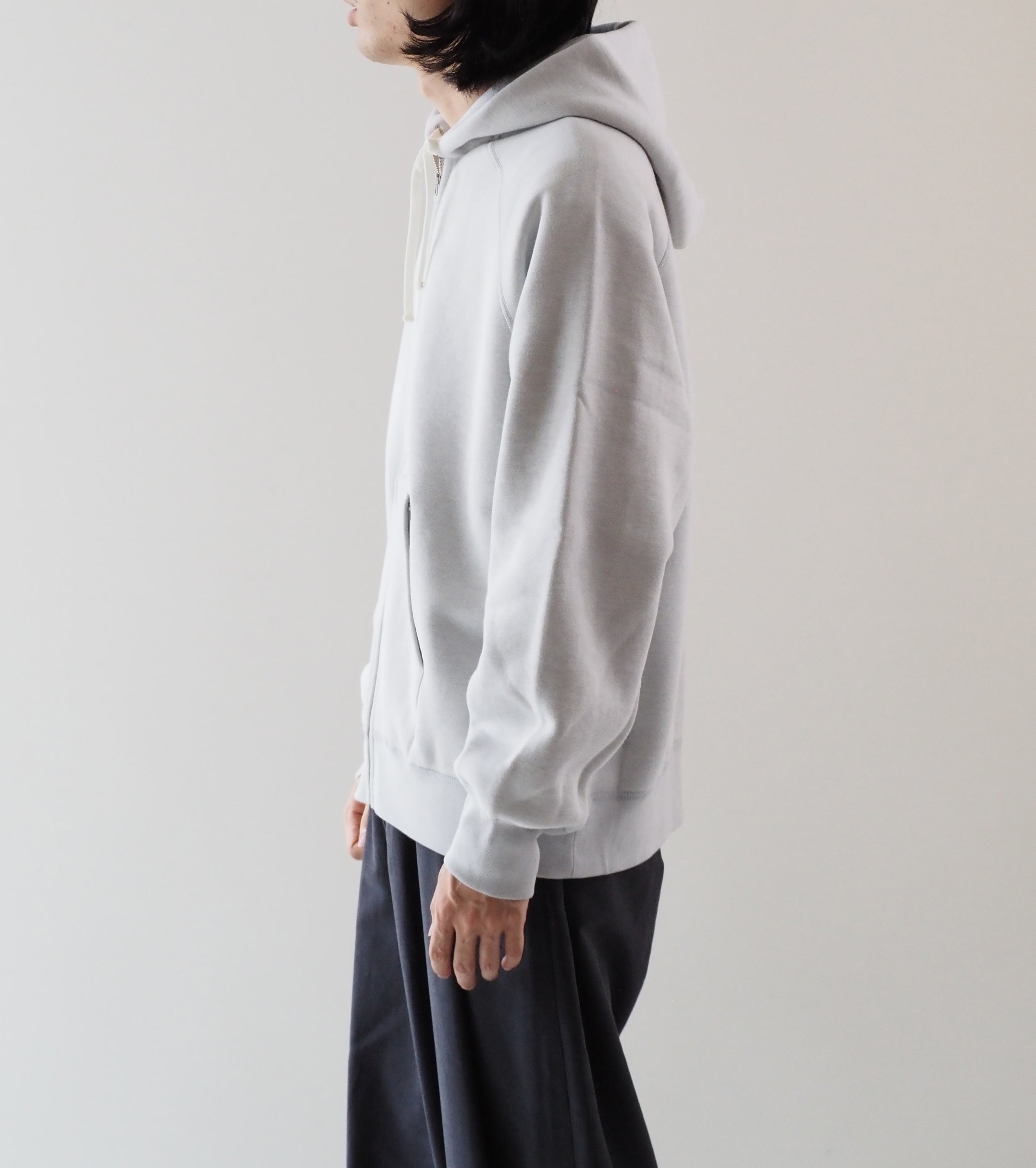 MAATEE＆SONS ジップ パーカ , 晒し杢