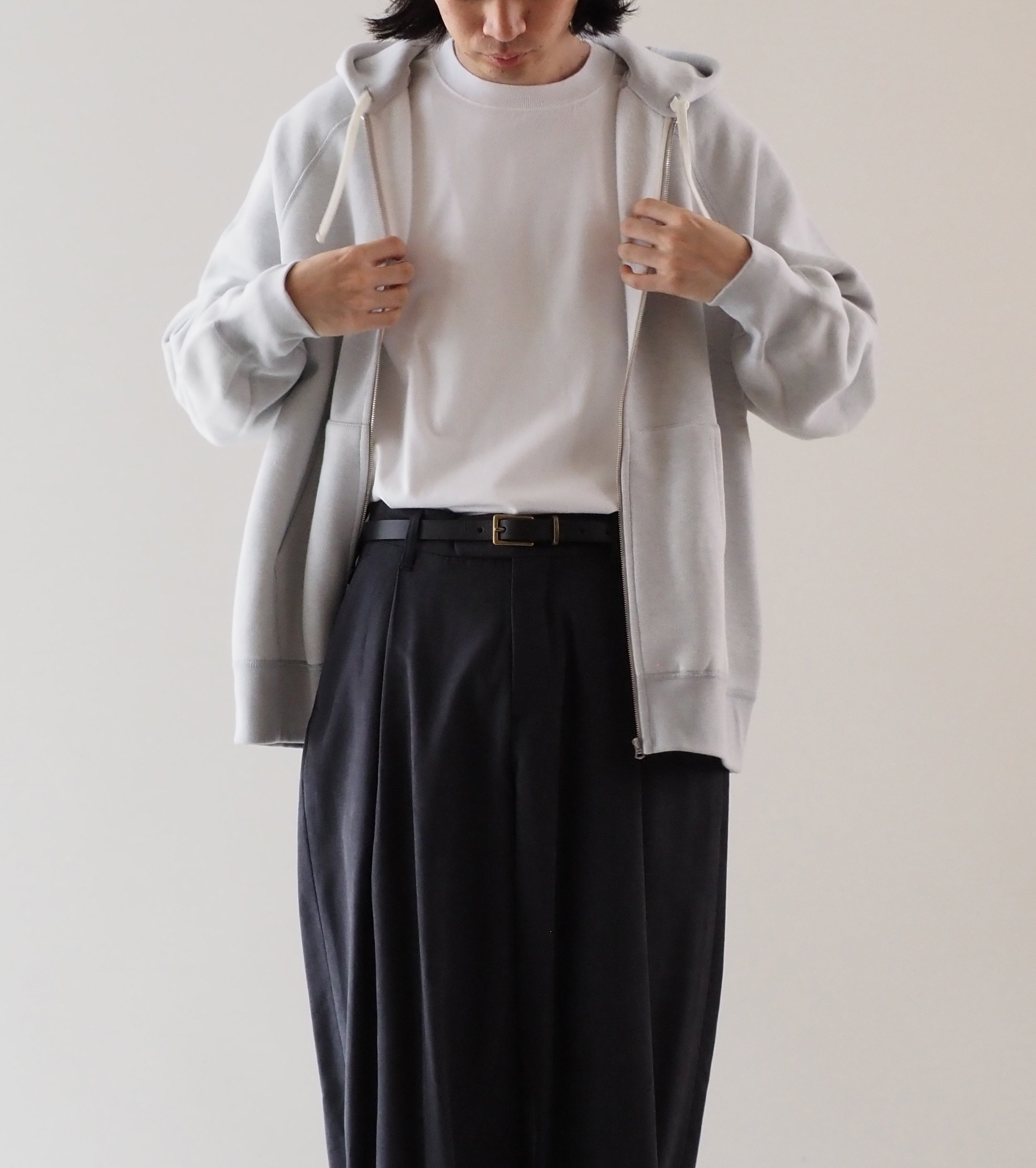 MAATEE＆SONS ジップ パーカ , 晒し杢