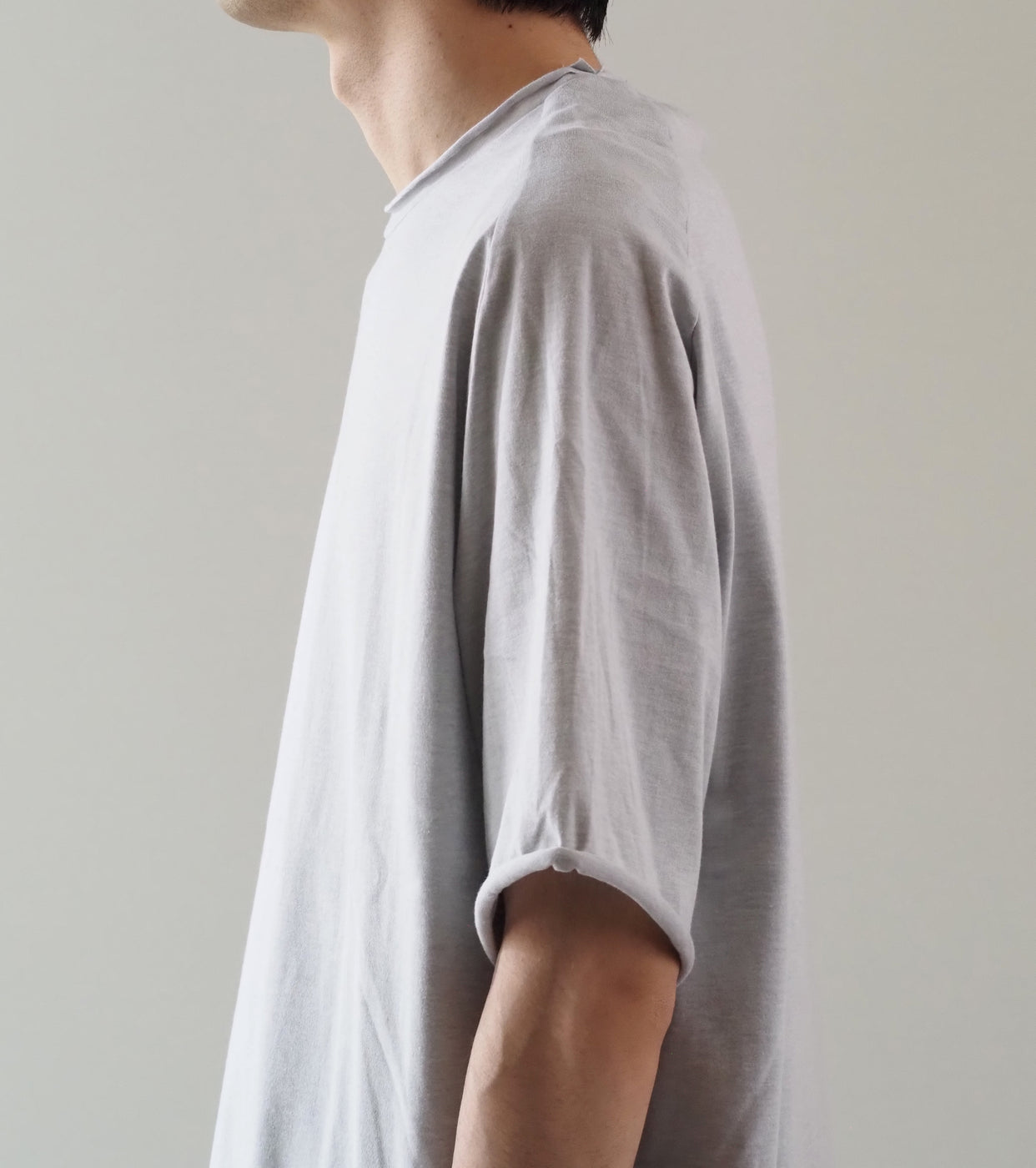 MAATEE＆SONS ショートスリーブ フレンチ シーム ティー スビン 天竺 , Top Gray Special