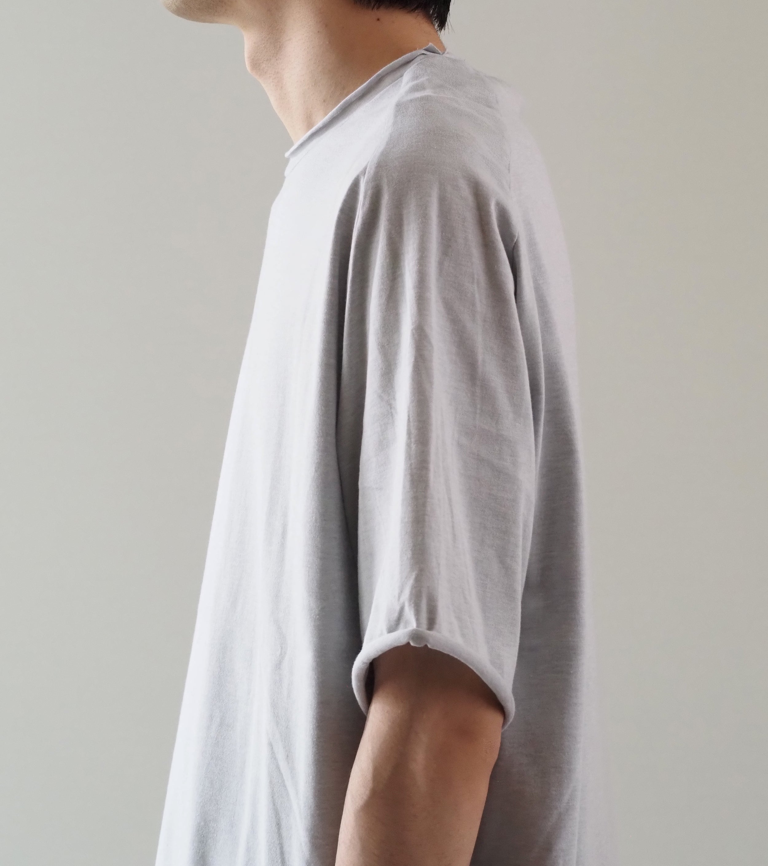 MAATEE＆SONS ショートスリーブ フレンチ シーム ティー スビン 天竺 , Top Gray Special