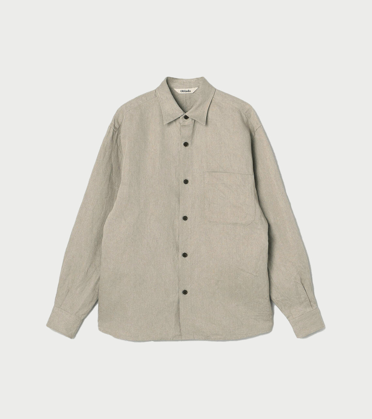 Oblada リネン オーセンティック シャツ , Beige