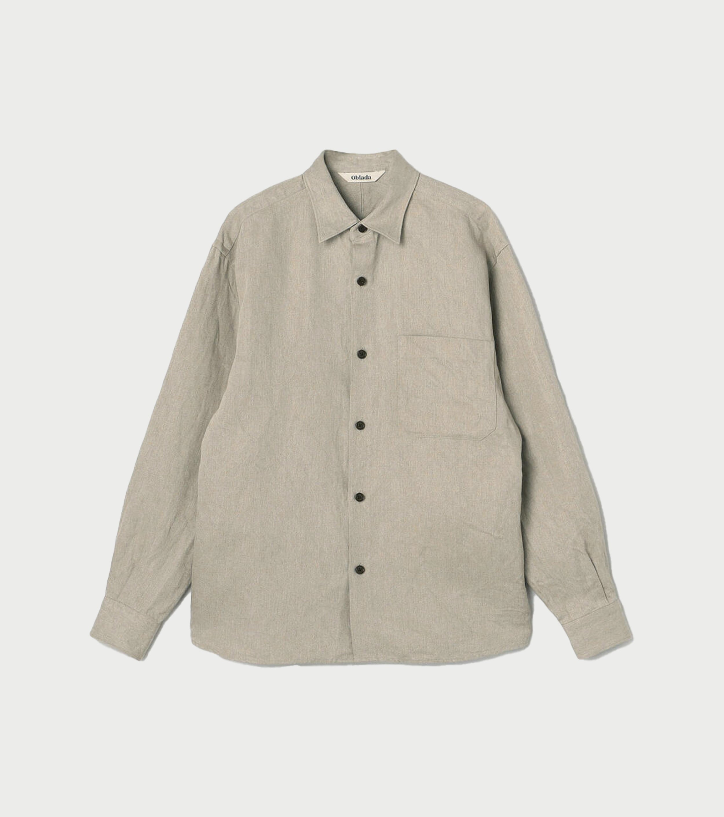 Oblada リネン オーセンティック シャツ , Beige