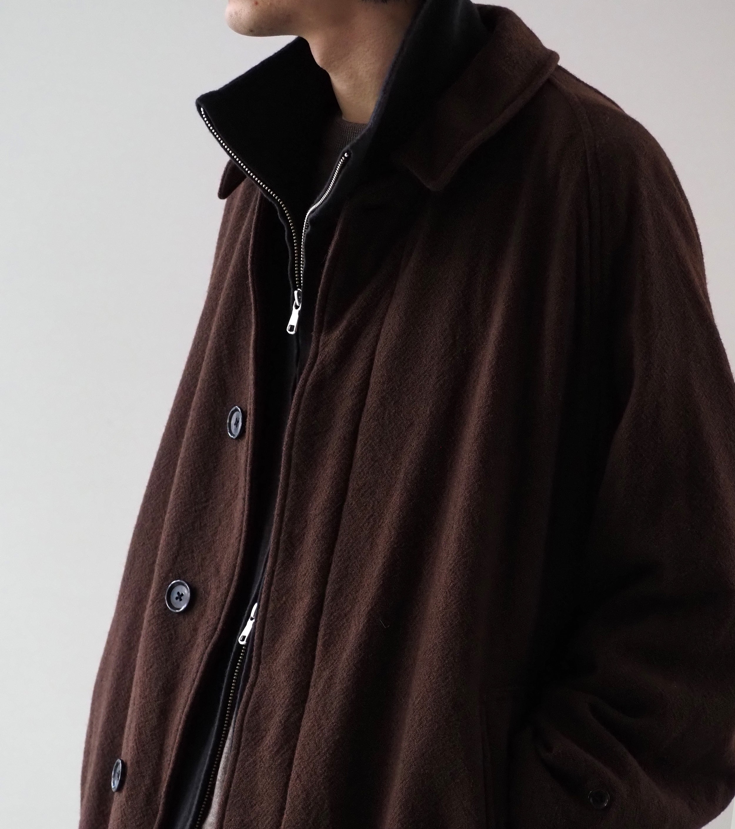 MAATEE＆SONS ダブル フェイス ベスト , Charcoal