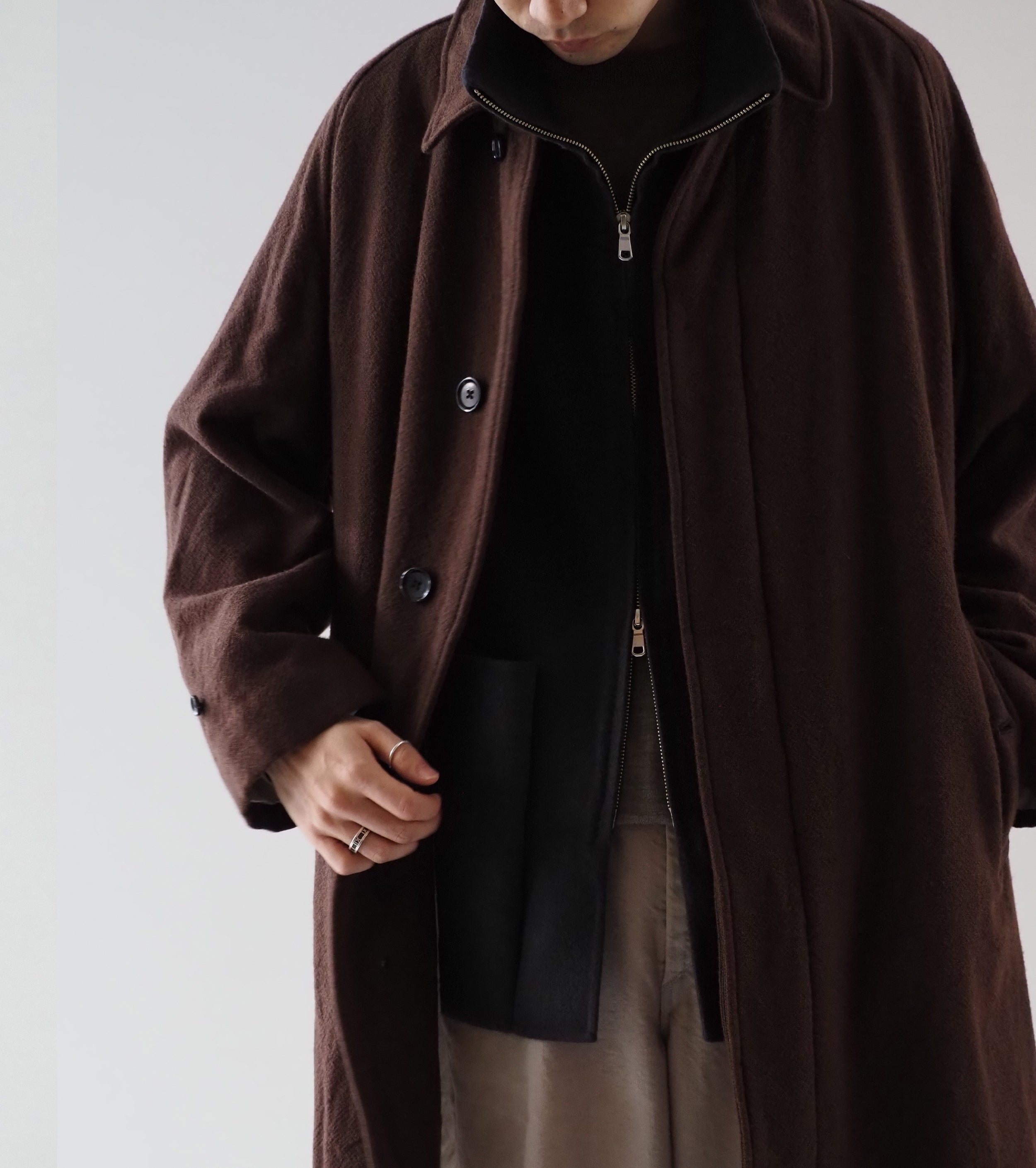 MAATEE＆SONS ダブル フェイス ベスト , Charcoal