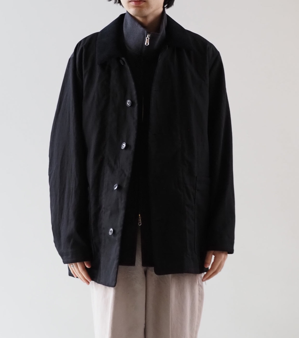 MAATEE＆SONS ダブル フェイス ベスト , Charcoal