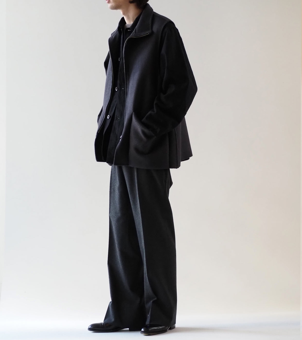 MAATEE＆SONS ダブル フェイス ベスト , Charcoal