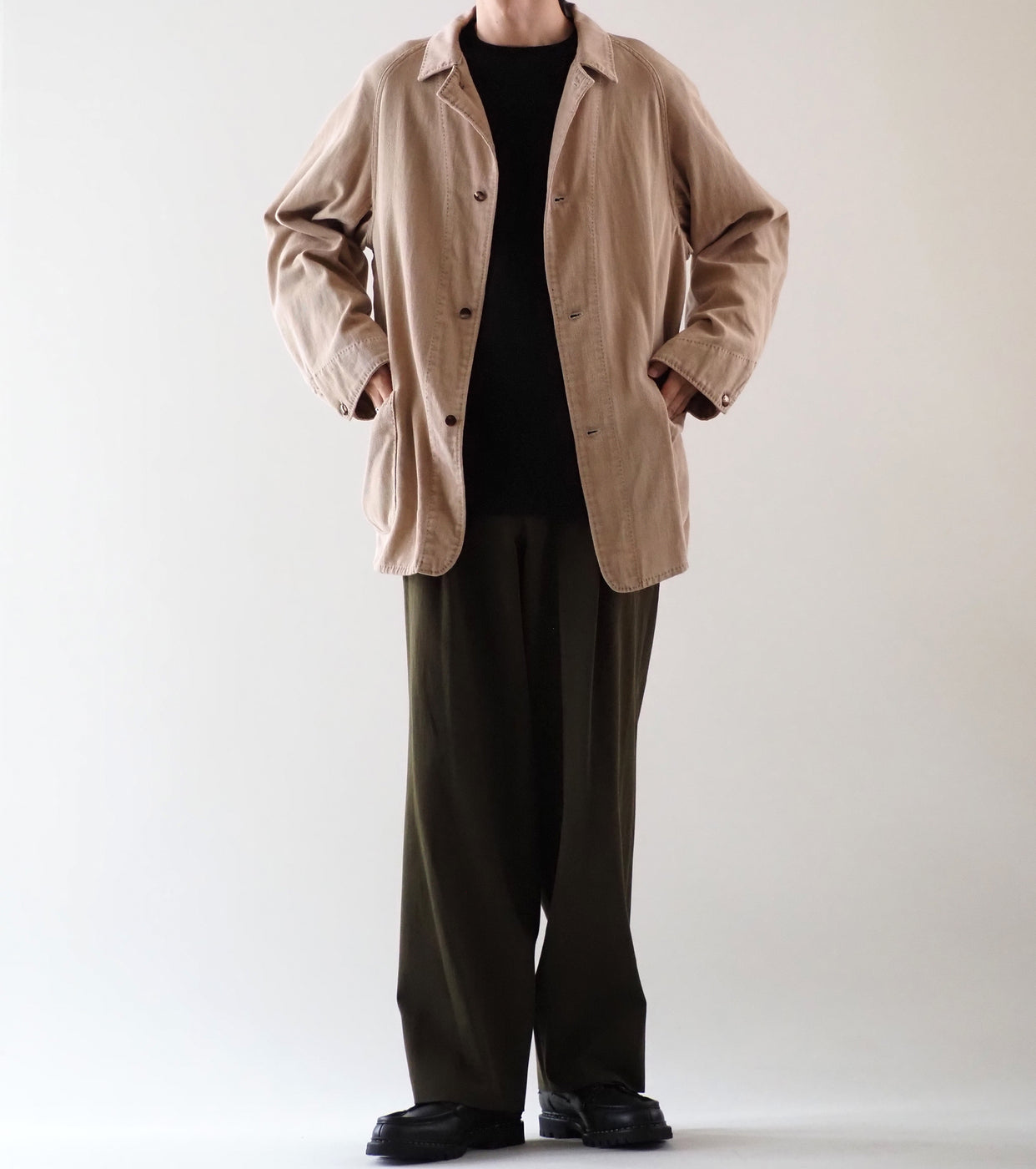 MAATEE&SONS カバーオール JK “ コットン ヴィンテージ ” , Beige