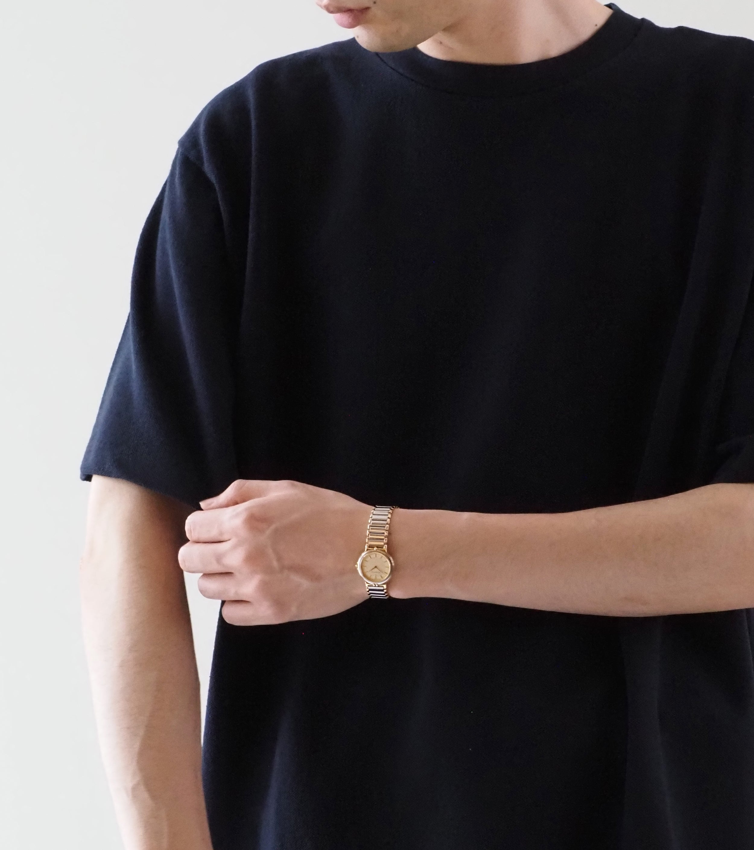 YAECA Pique  T-shirt , Navy