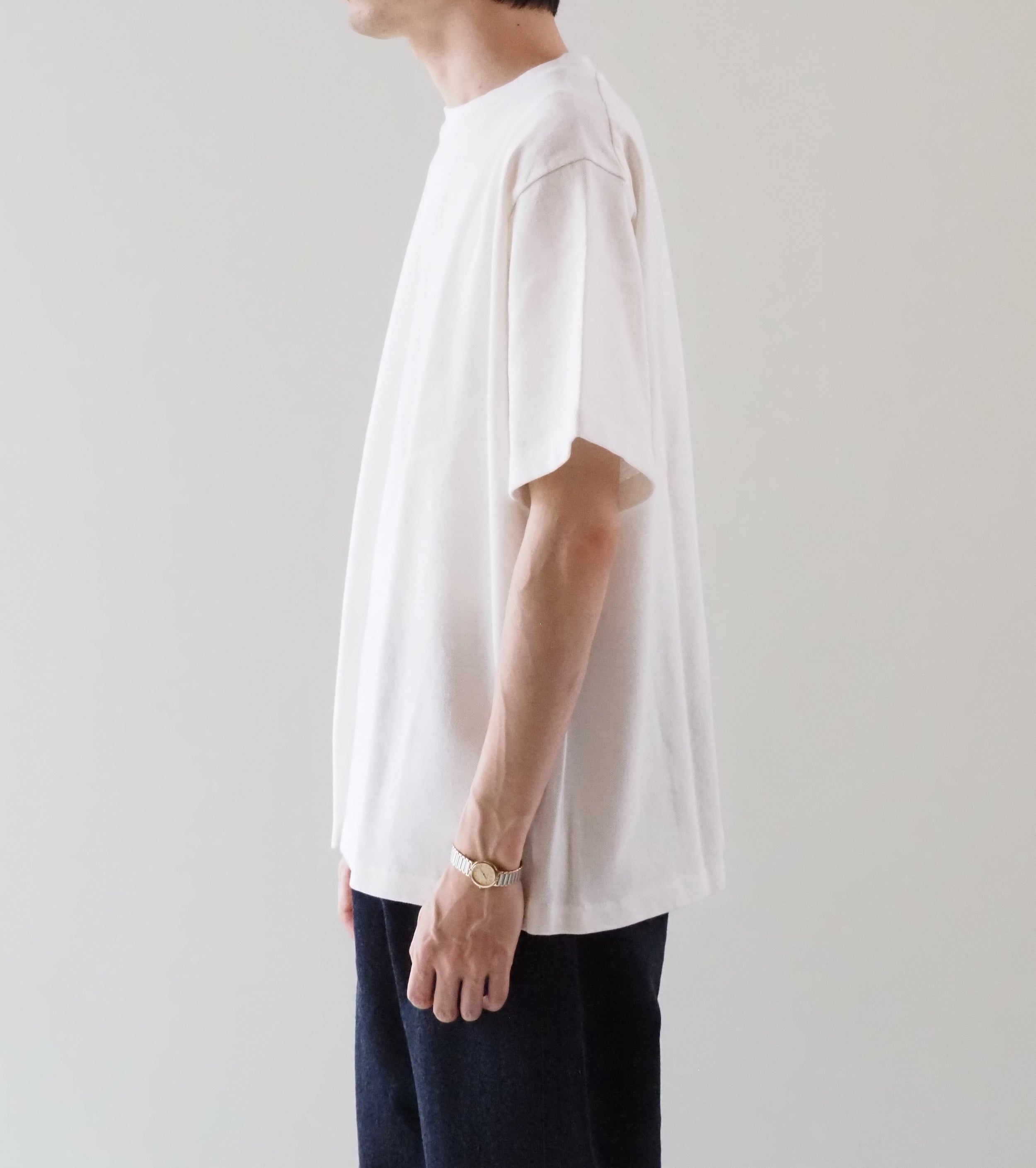 YAECA Pique T-shirt , White