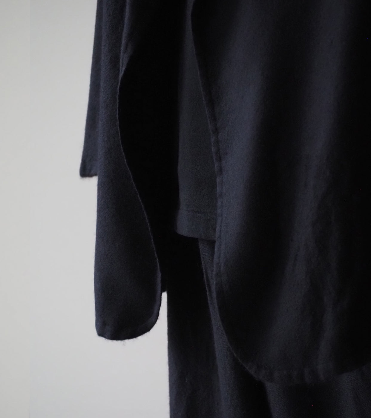 COMOLI カシミヤ シルク 製品染 ジャケット, Navy