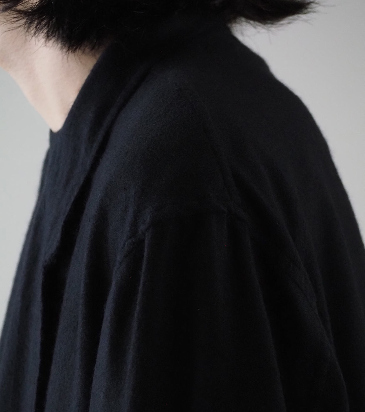 COMOLI カシミヤ シルク 製品染 ジャケット, Navy