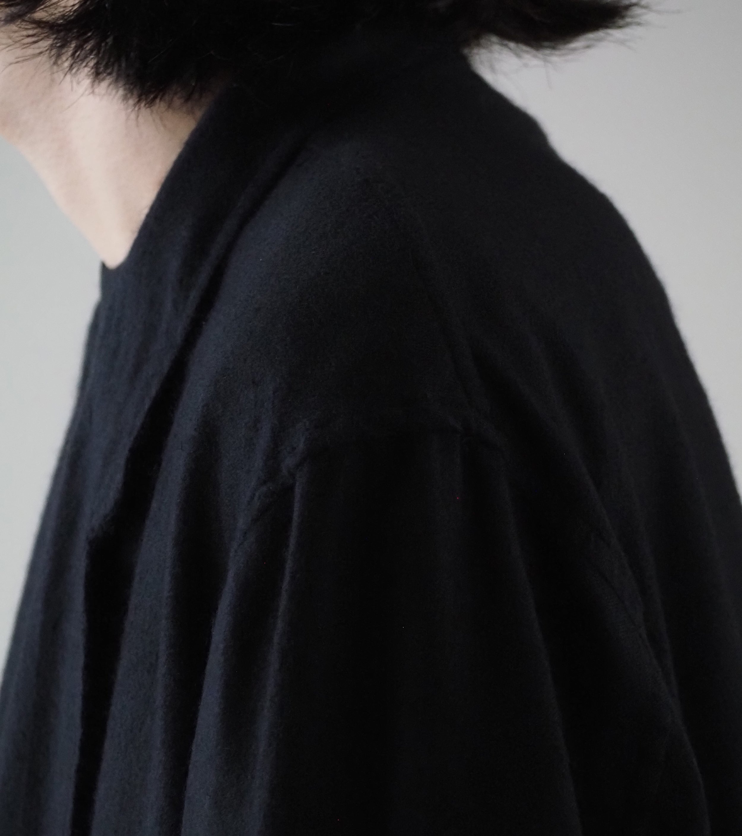 COMOLI カシミヤ シルク 製品染 ジャケット, Navy