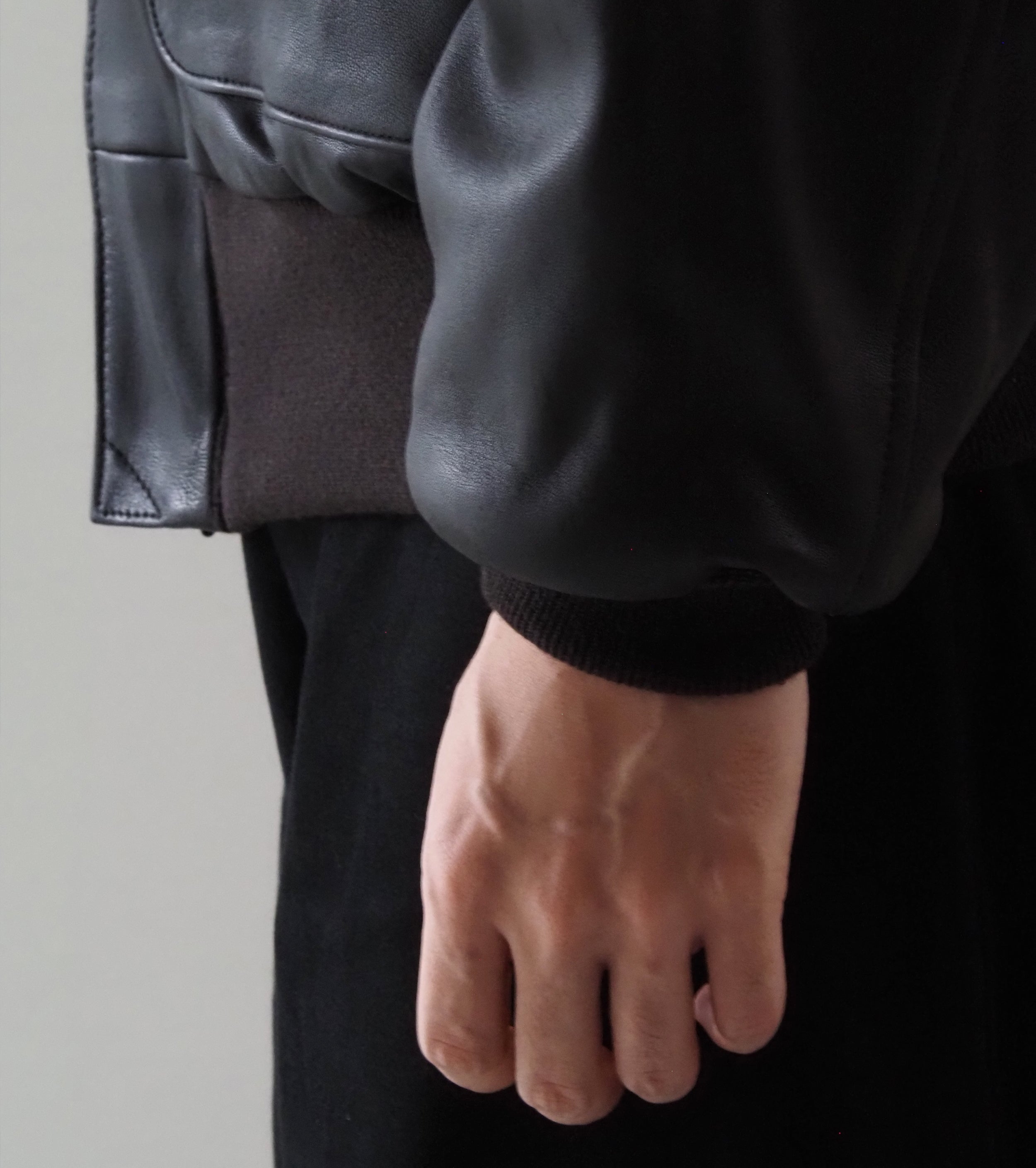 COMOLI Sheep Skin A-2 Jacket , Brown