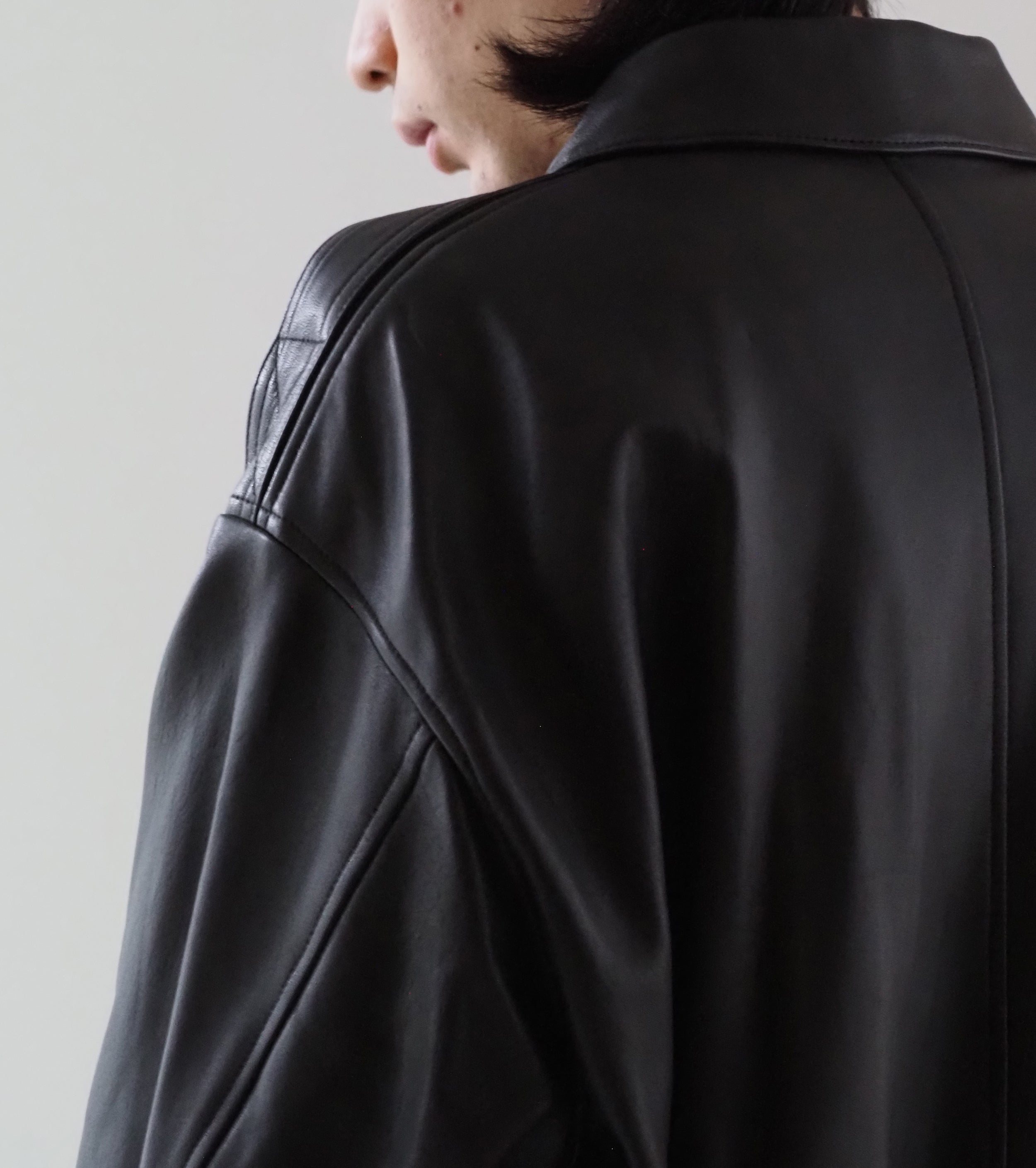 COMOLI Sheep Skin A-2 Jacket , Brown