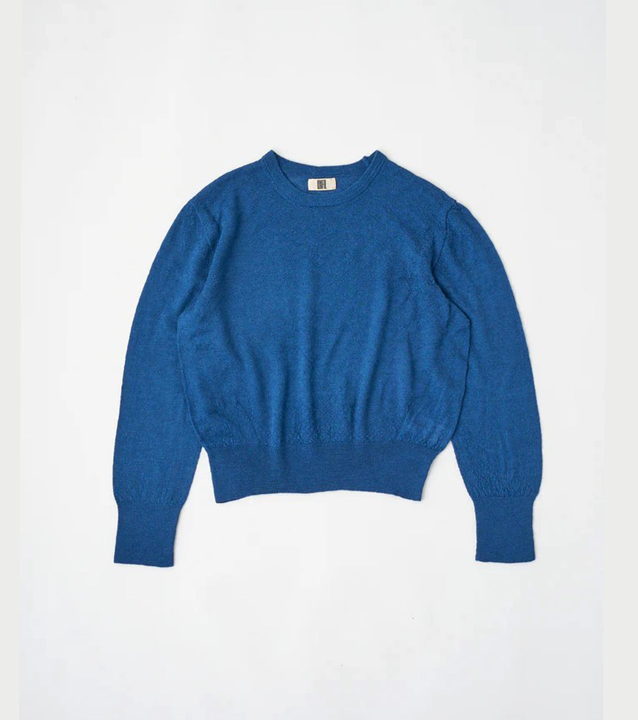 Unfil royal baby alpaca crew neck p/o, Blue