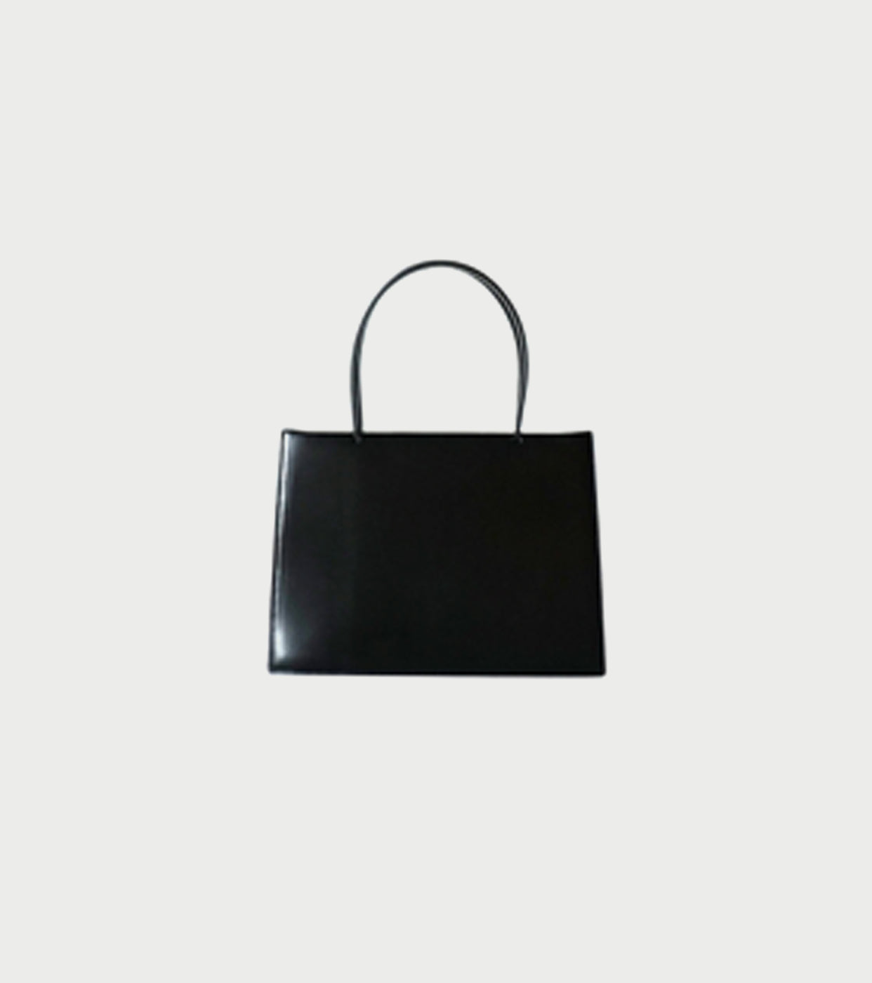 Aeta SQUARE SHAPED TOTE BAG SHORT HANDLE : S  , Black