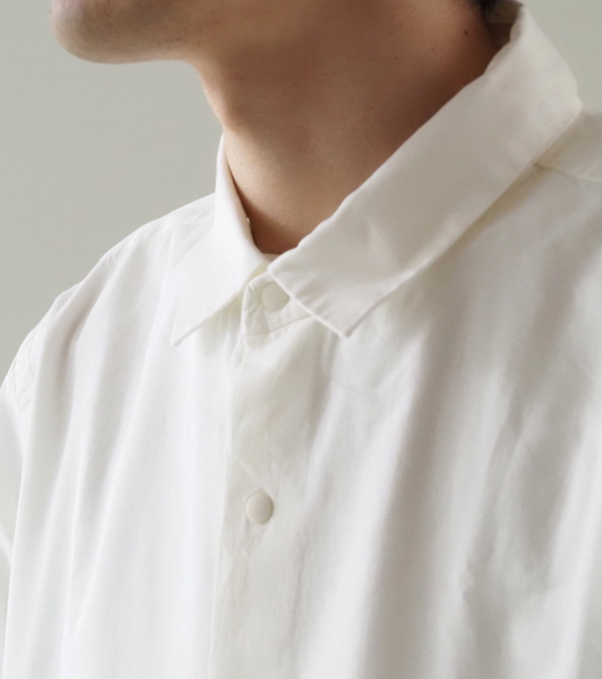 YAECA コンフォートシャツ リラックス ロング , White