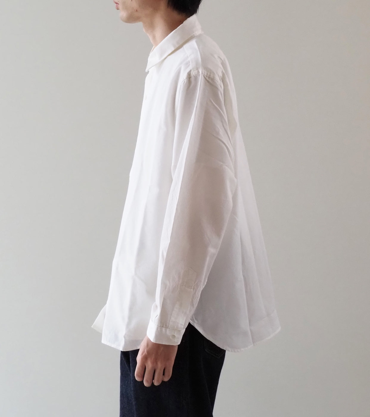 YAECA コンフォートシャツ リラックス ロング , White