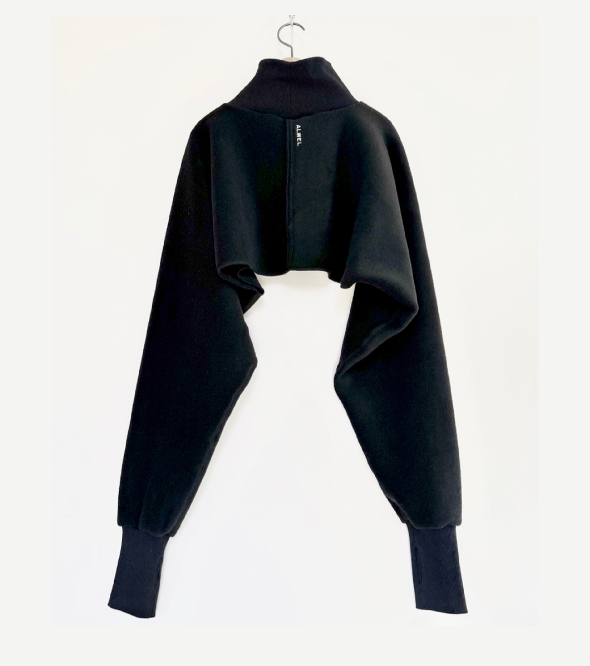 ALWEL FLEECE STOLE PO , Black