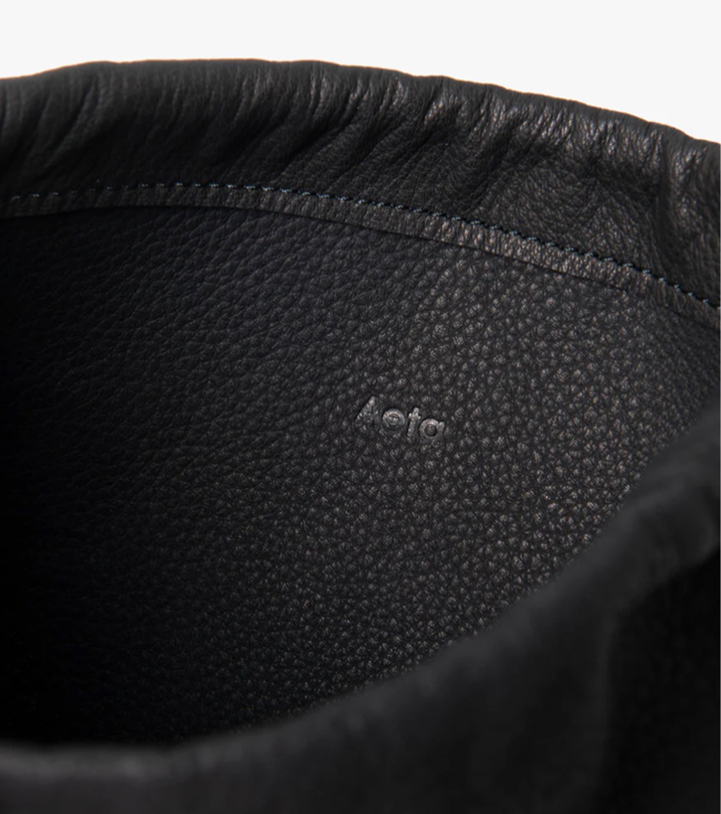 Aeta Double Faced CYLINDER DRAWSTRING POUCH, Black