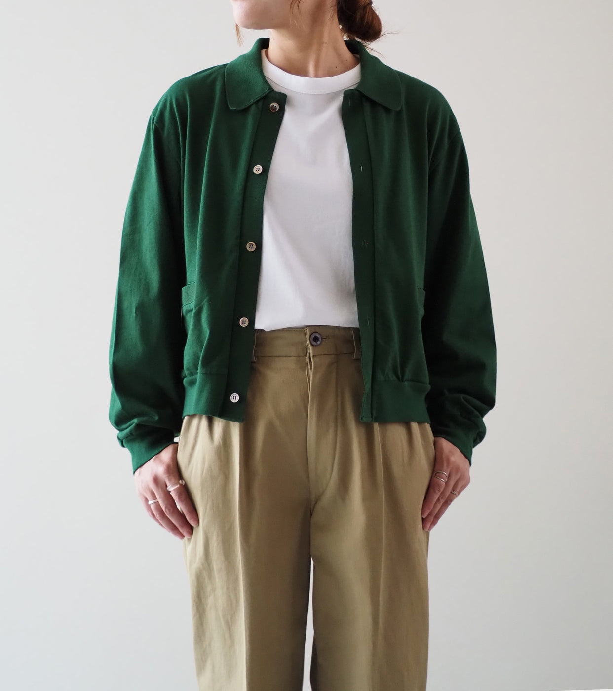 Blurhms Root Stock ウィメンズ クラシック カラード カーディガン , Dark Green