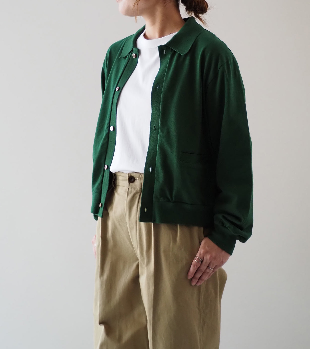Blurhms Root Stock ウィメンズ クラシック カラード カーディガン , Dark Green
