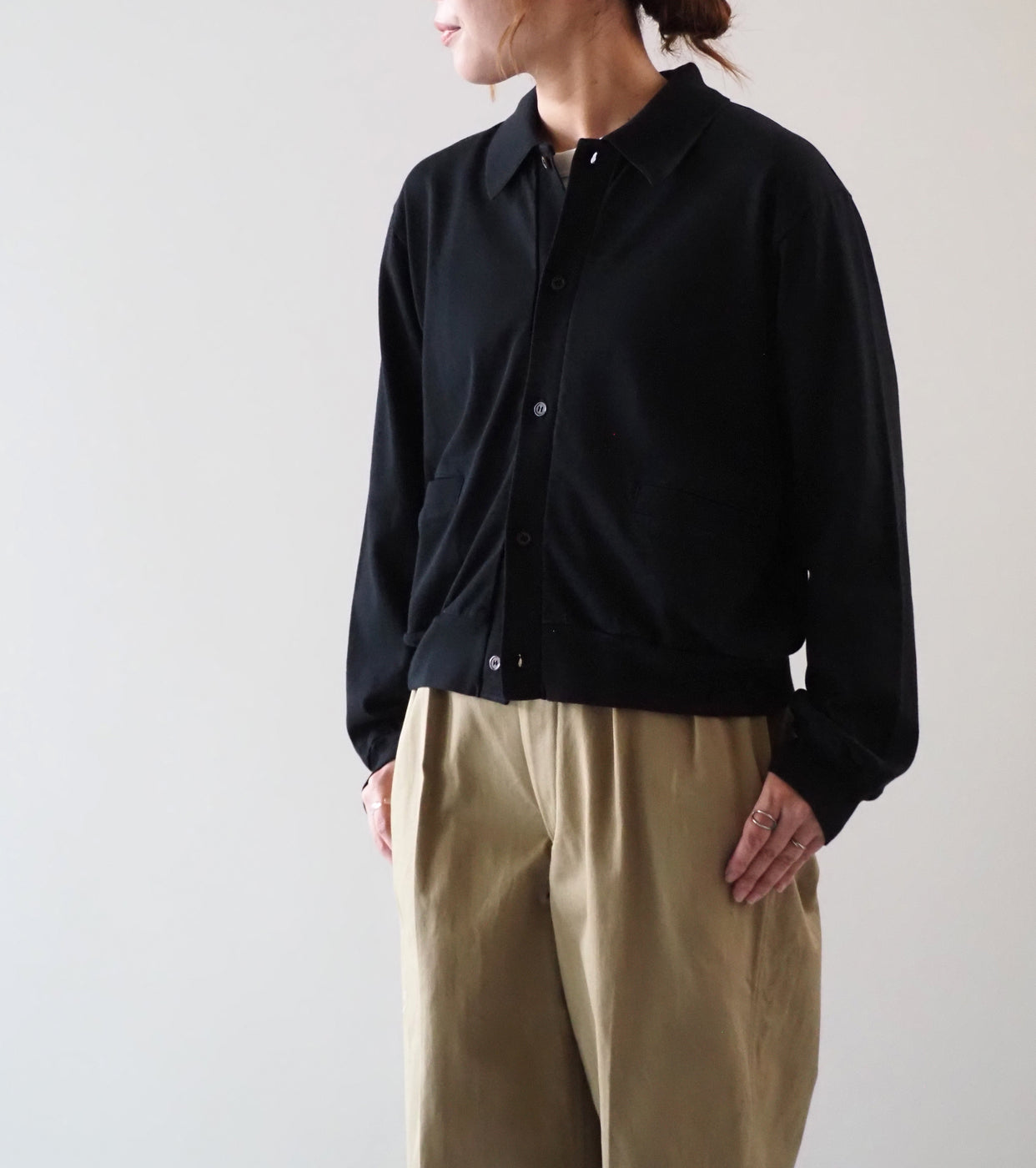 Blurhms Root Stock ウィメンズ クラシック カラード カーディガン , Black