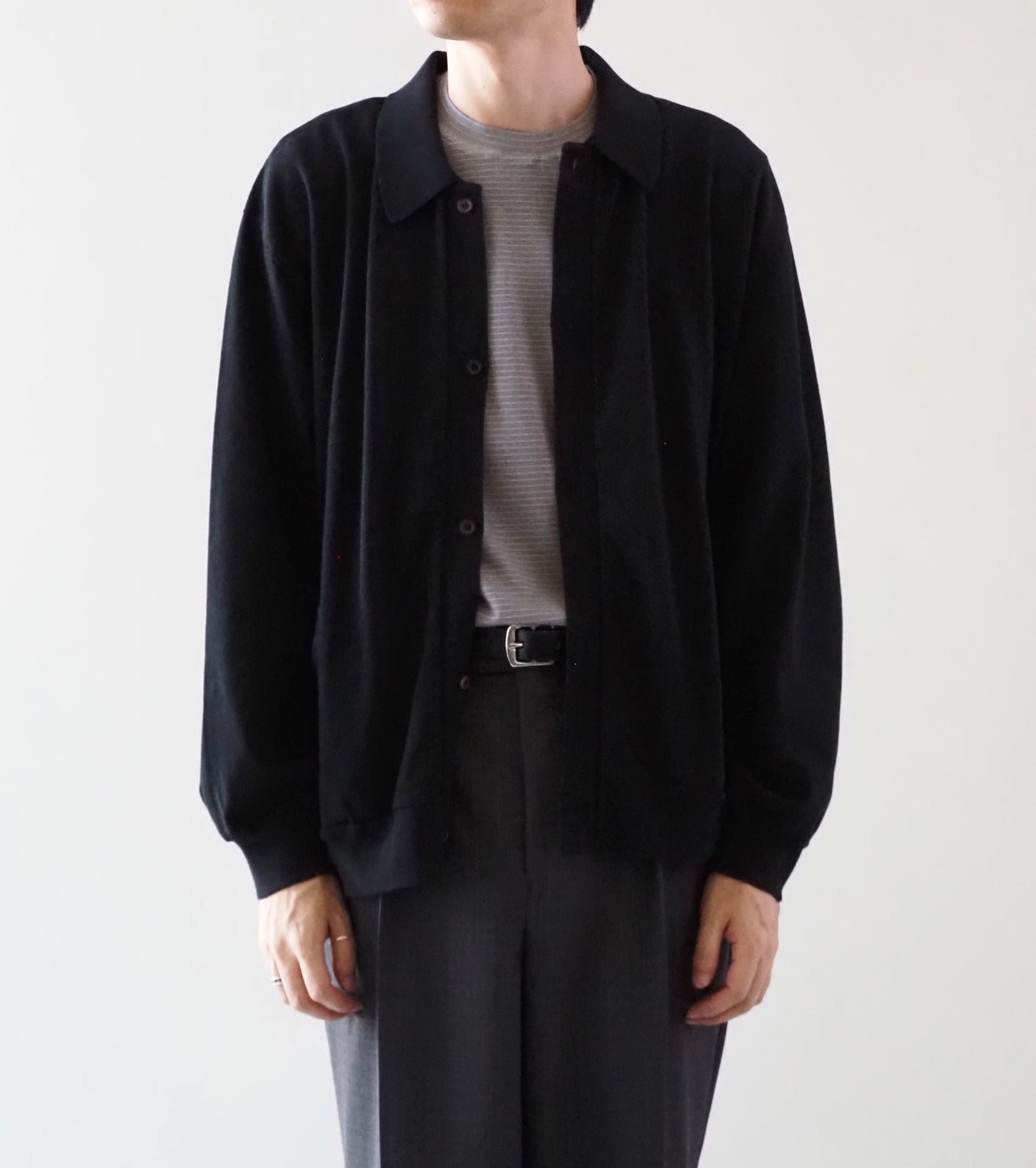 Blurhms Root Stock クラシック カラード カーディガン , Black