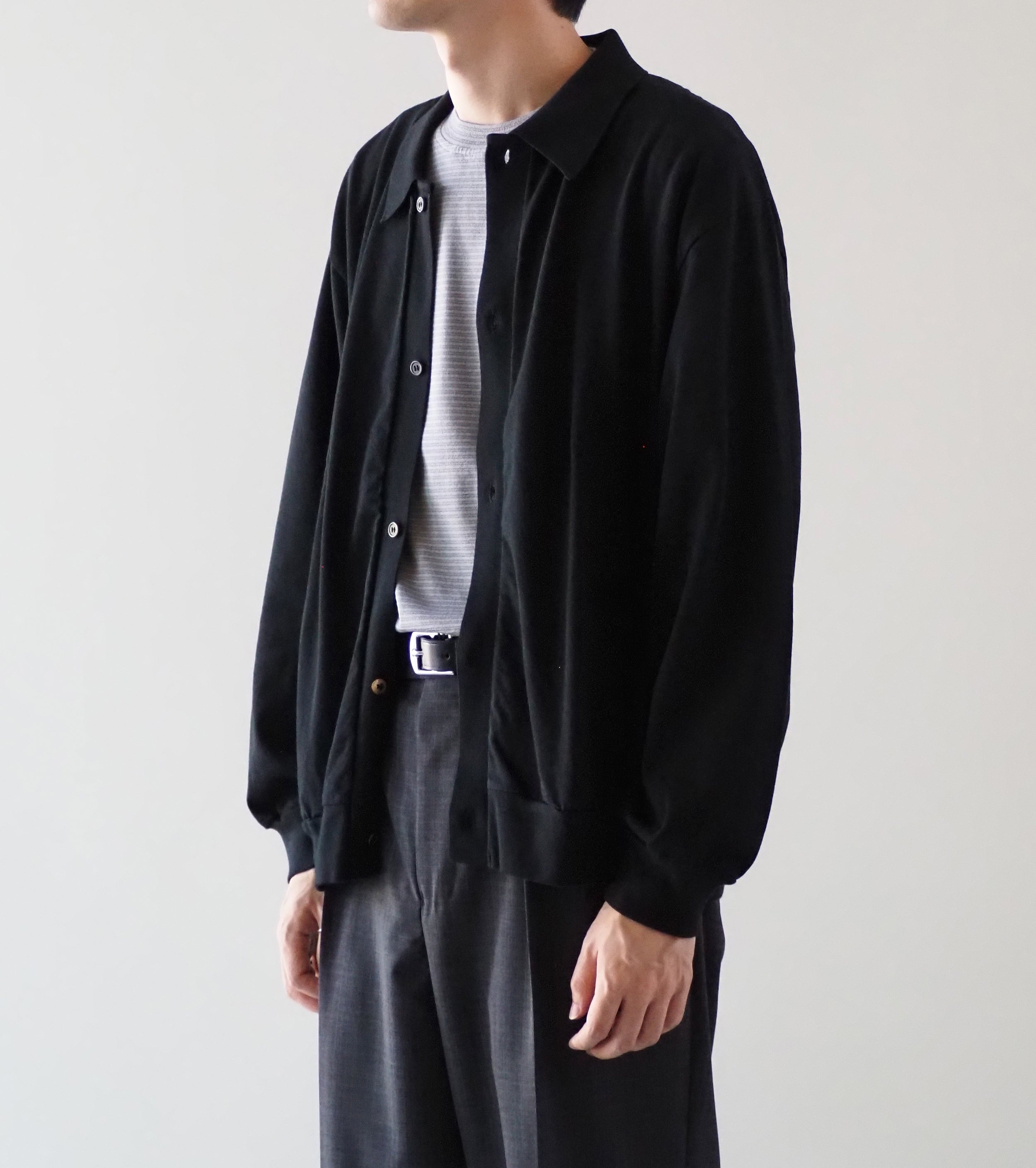 Blurhms Root Stock クラシック カラード カーディガン , Black