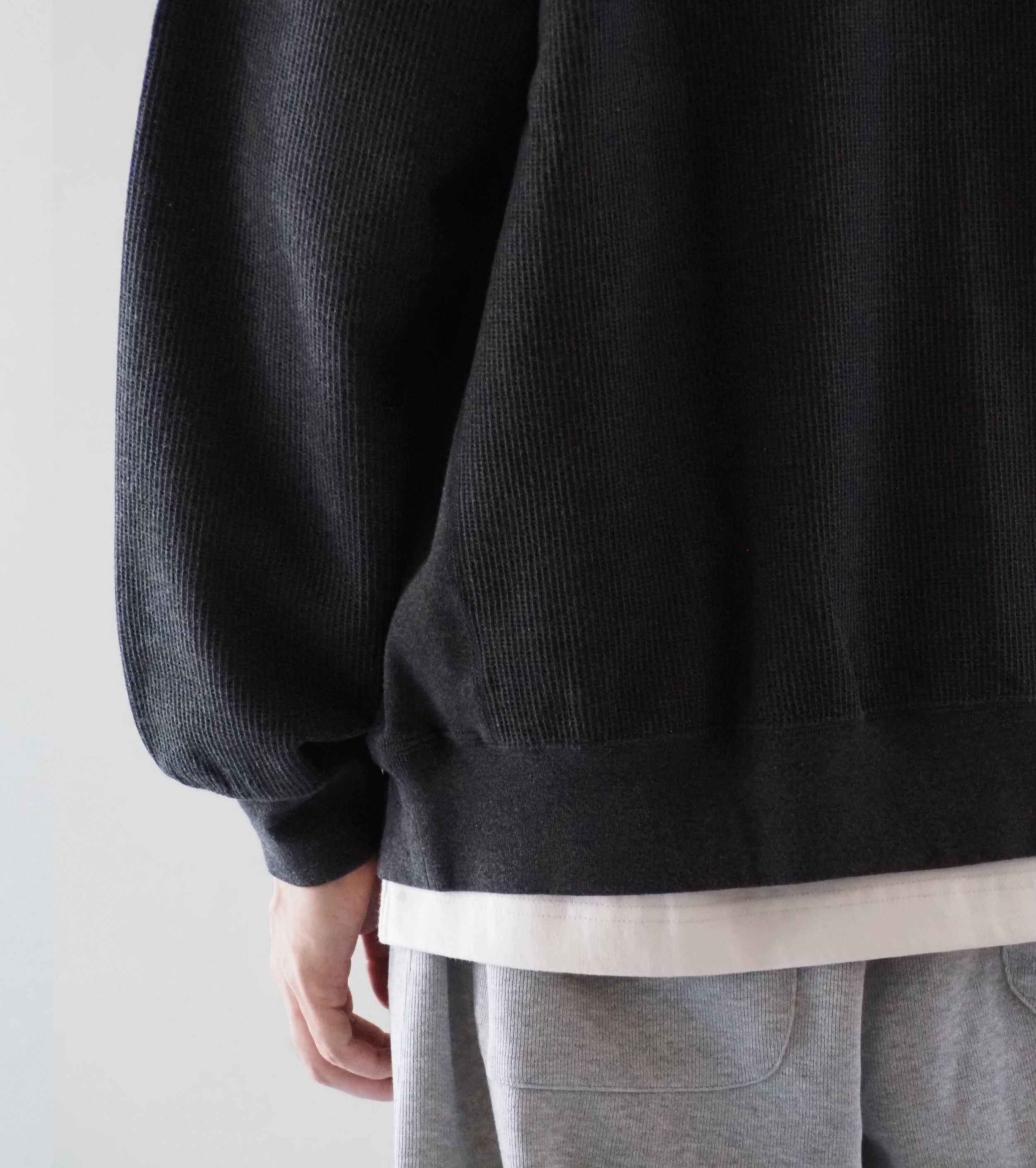 Blurhms Root Stock Rough&Smooth Thermal Blouson , Heather Charcoal
