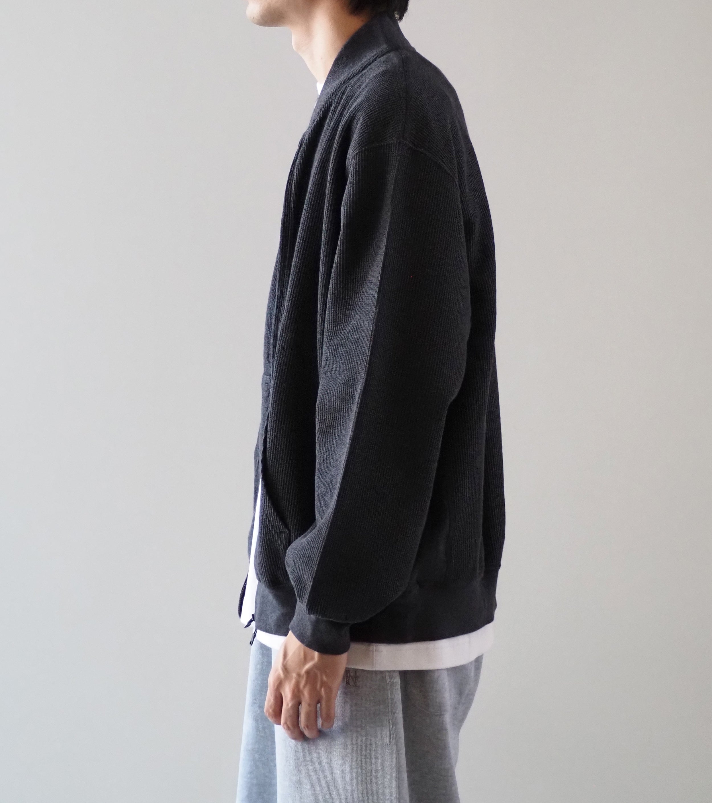 Blurhms Root Stock Rough&Smooth Thermal Blouson , Heather Charcoal