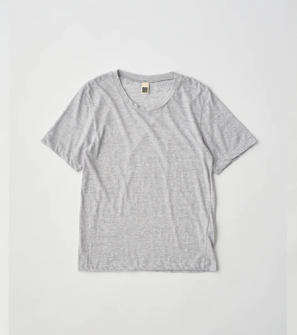 Unfil ファイン スラブ ヤーン レイヤード トップ , Light Gray