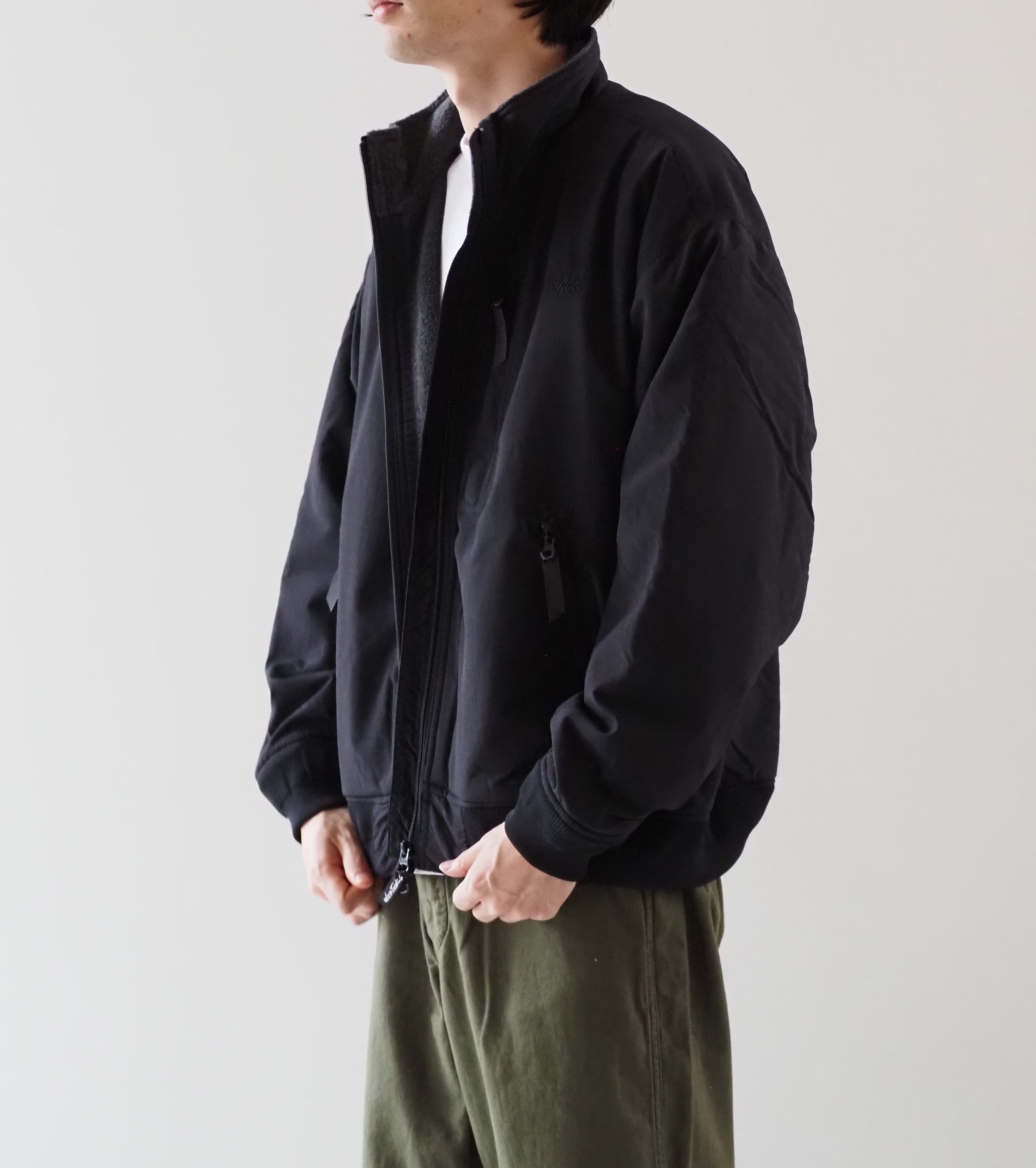 WILD THINGS STAND UP JACKET FLEECE LINING , Black