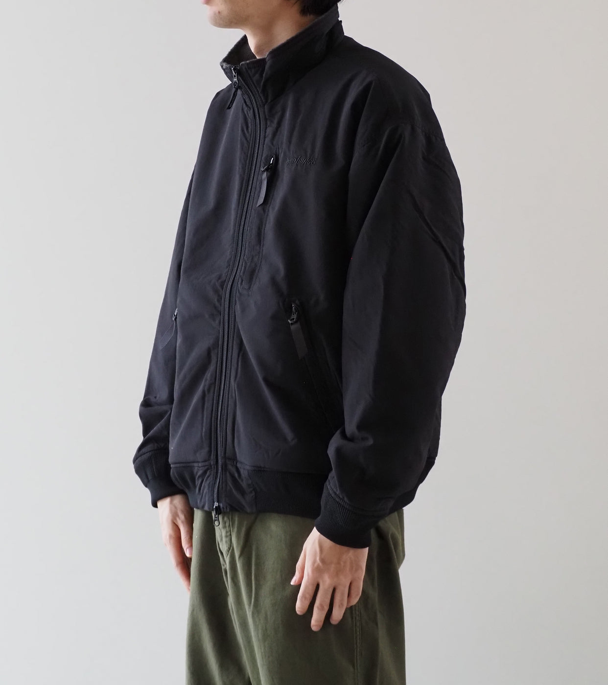 WILD THINGS STAND UP JACKET FLEECE LINING , Black