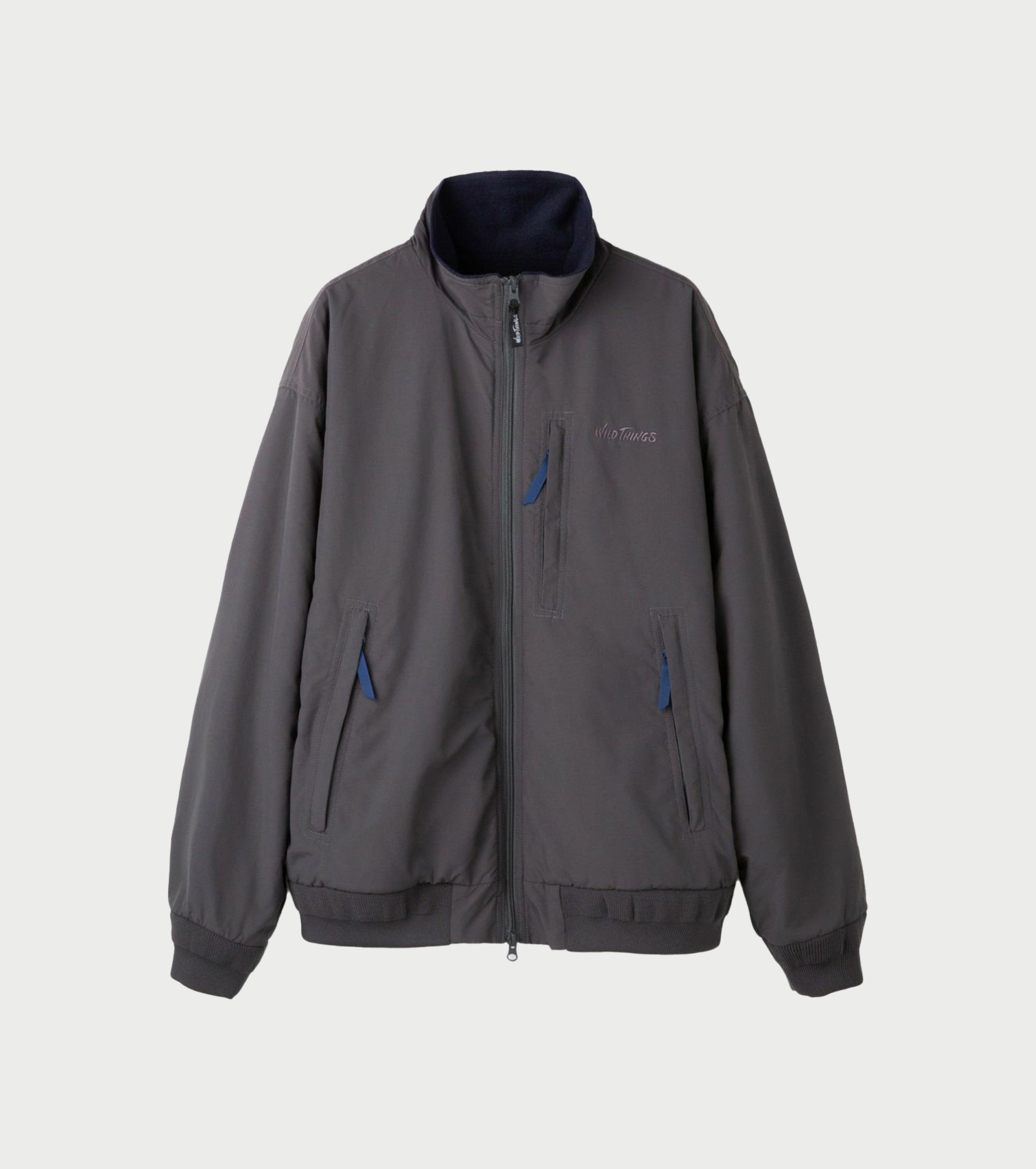 WILD THINGS STAND UP JACKET FLEECE LINING , Gray