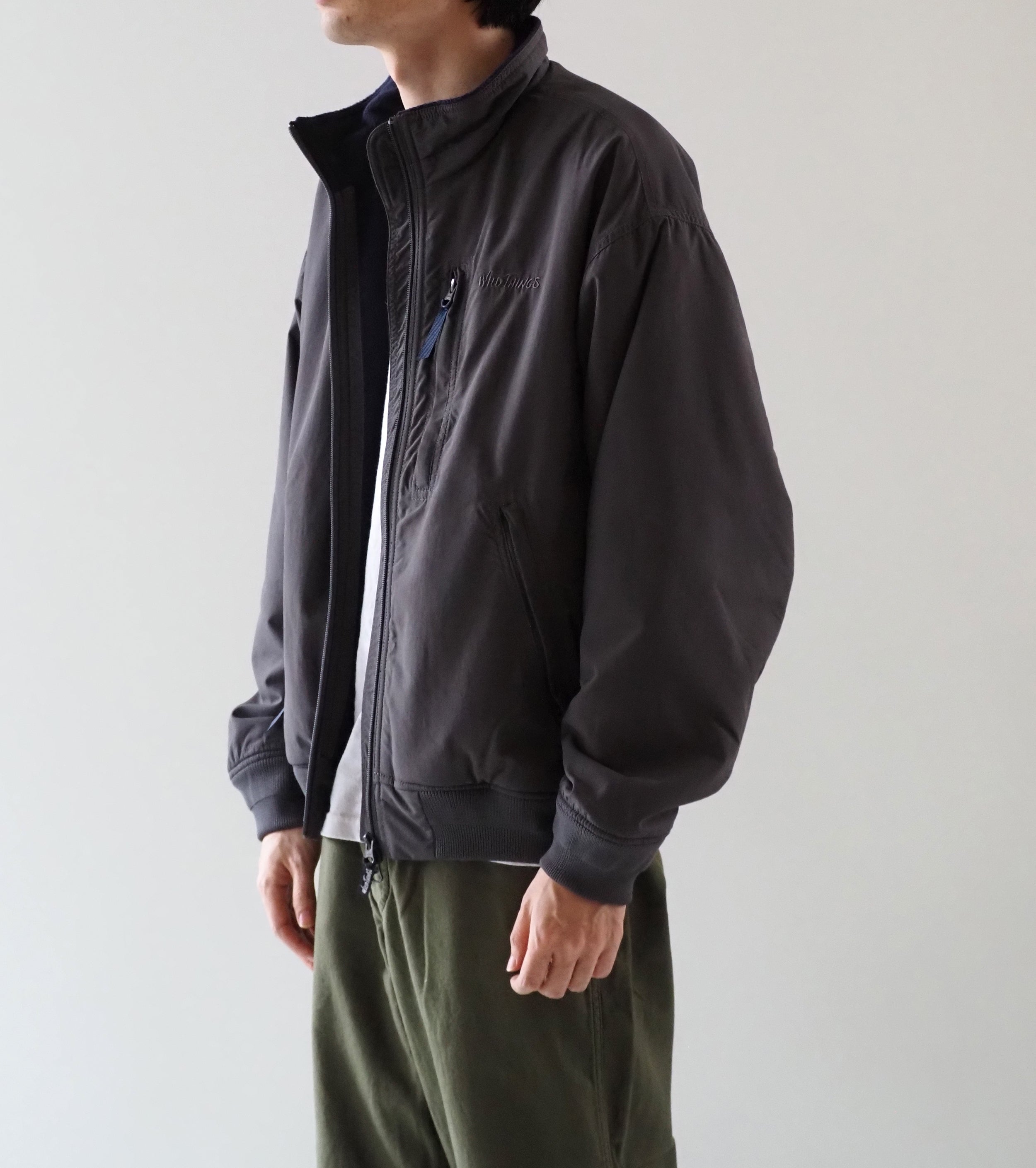 WILD THINGS STAND UP JACKET FLEECE LINING , Gray