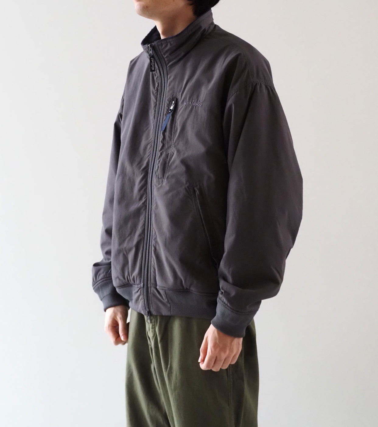 WILD THINGS STAND UP JACKET FLEECE LINING , Gray