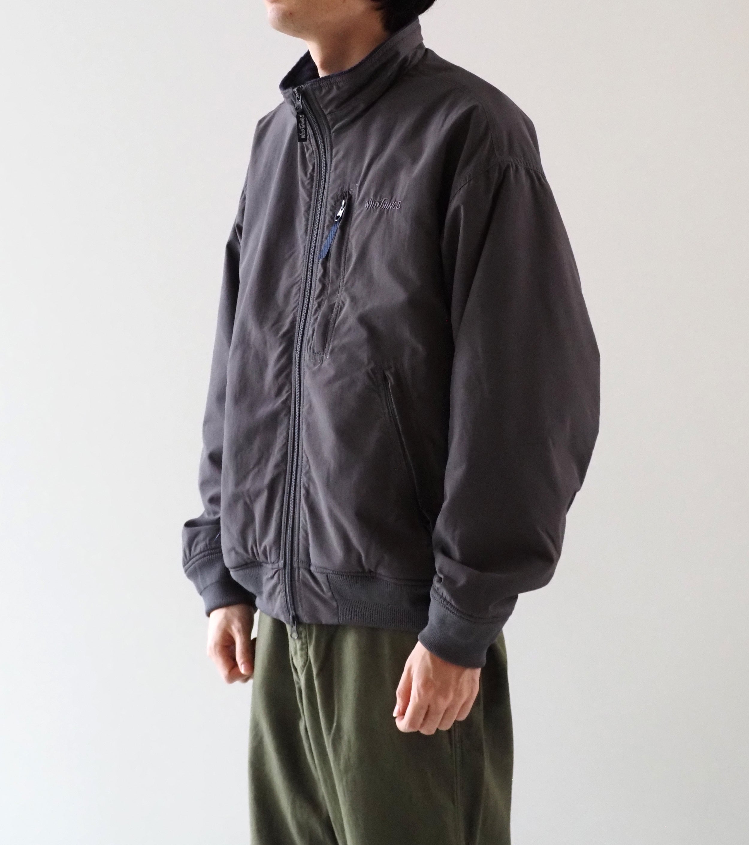 WILD THINGS STAND UP JACKET FLEECE LINING , Gray