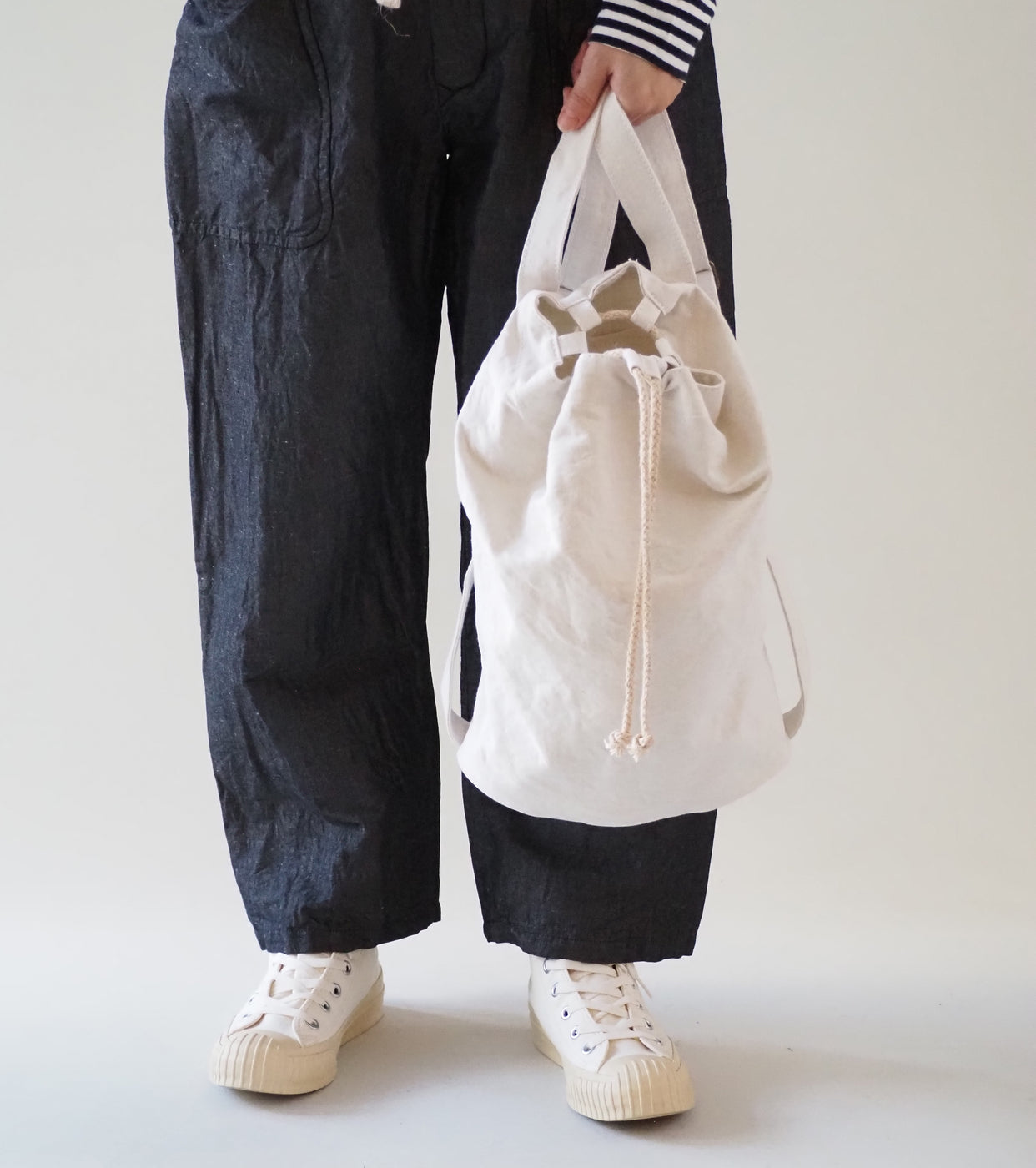 YAECA CANVAS DESIGN ナップザック , White
